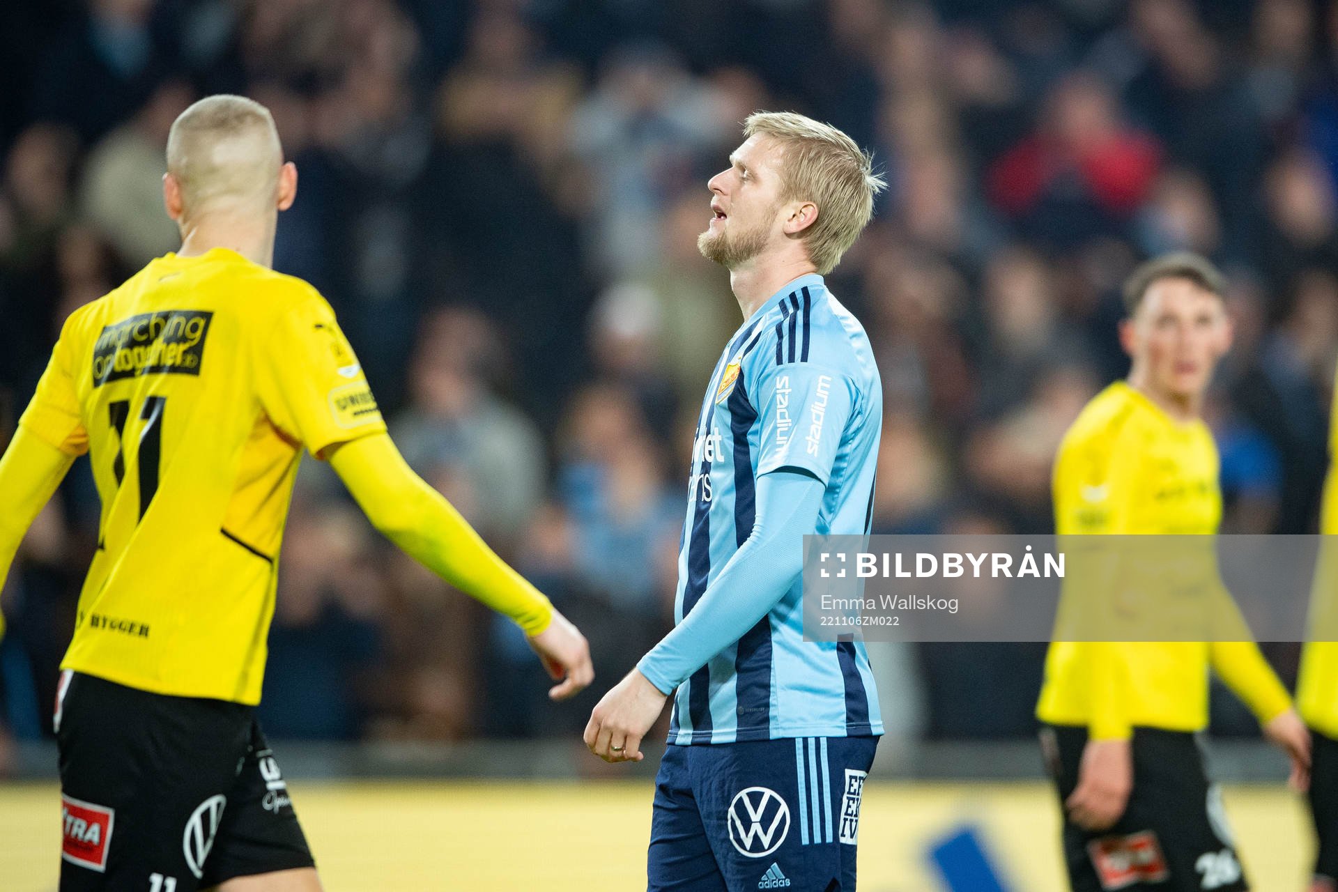 Djurgårdens Kalle Holmberg deppar
