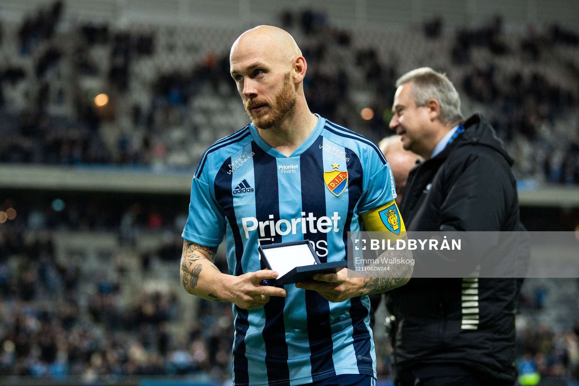 Djurgårdens Magnus Eriksson tilldelas lagmedaljen för