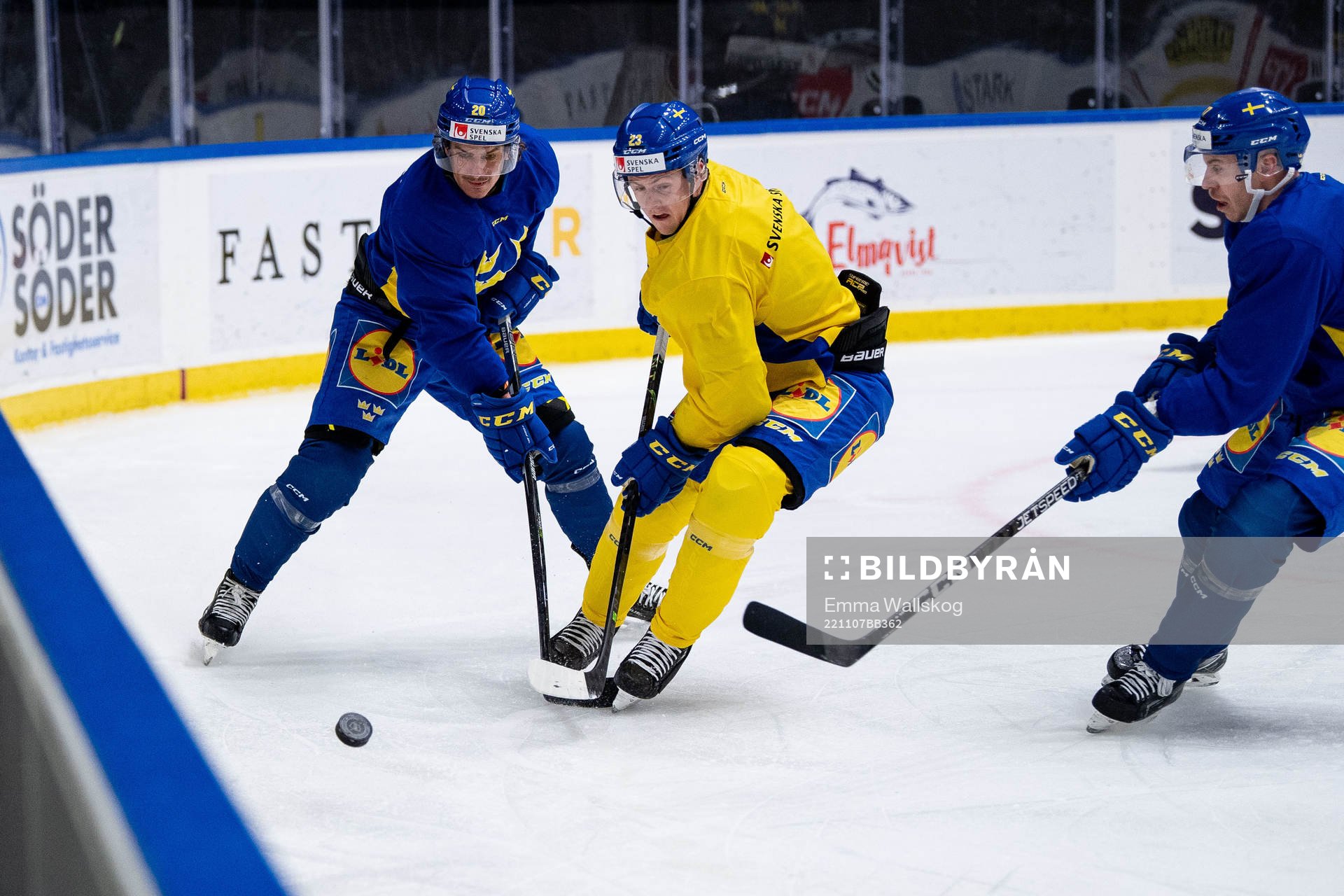 André Petersson, Jesper Sellgren and Pär Lindholm of