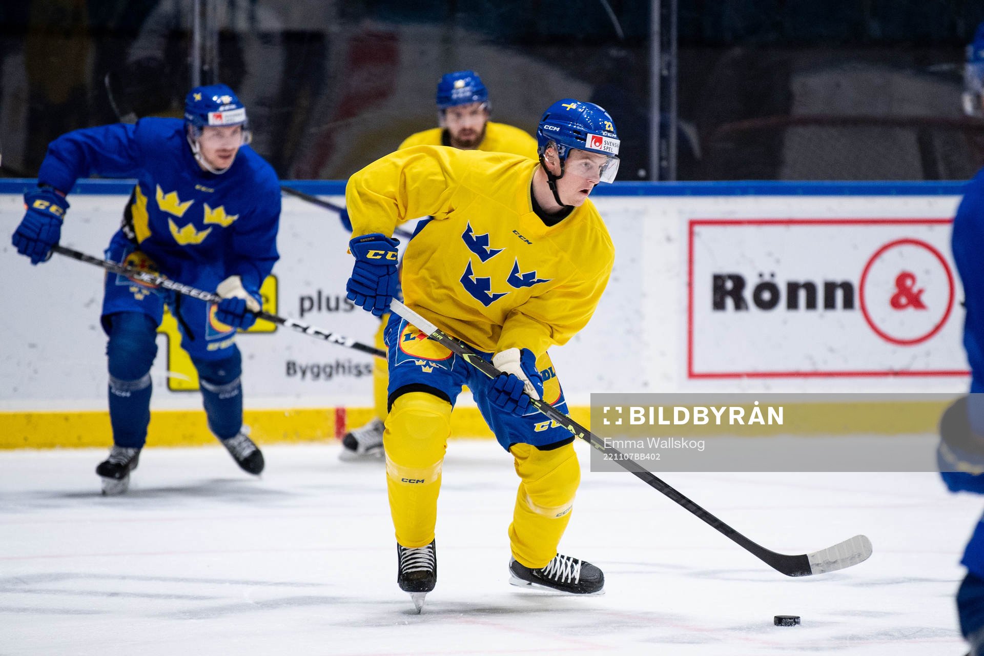 Jesper Sellgren of Sweden at a training session with the