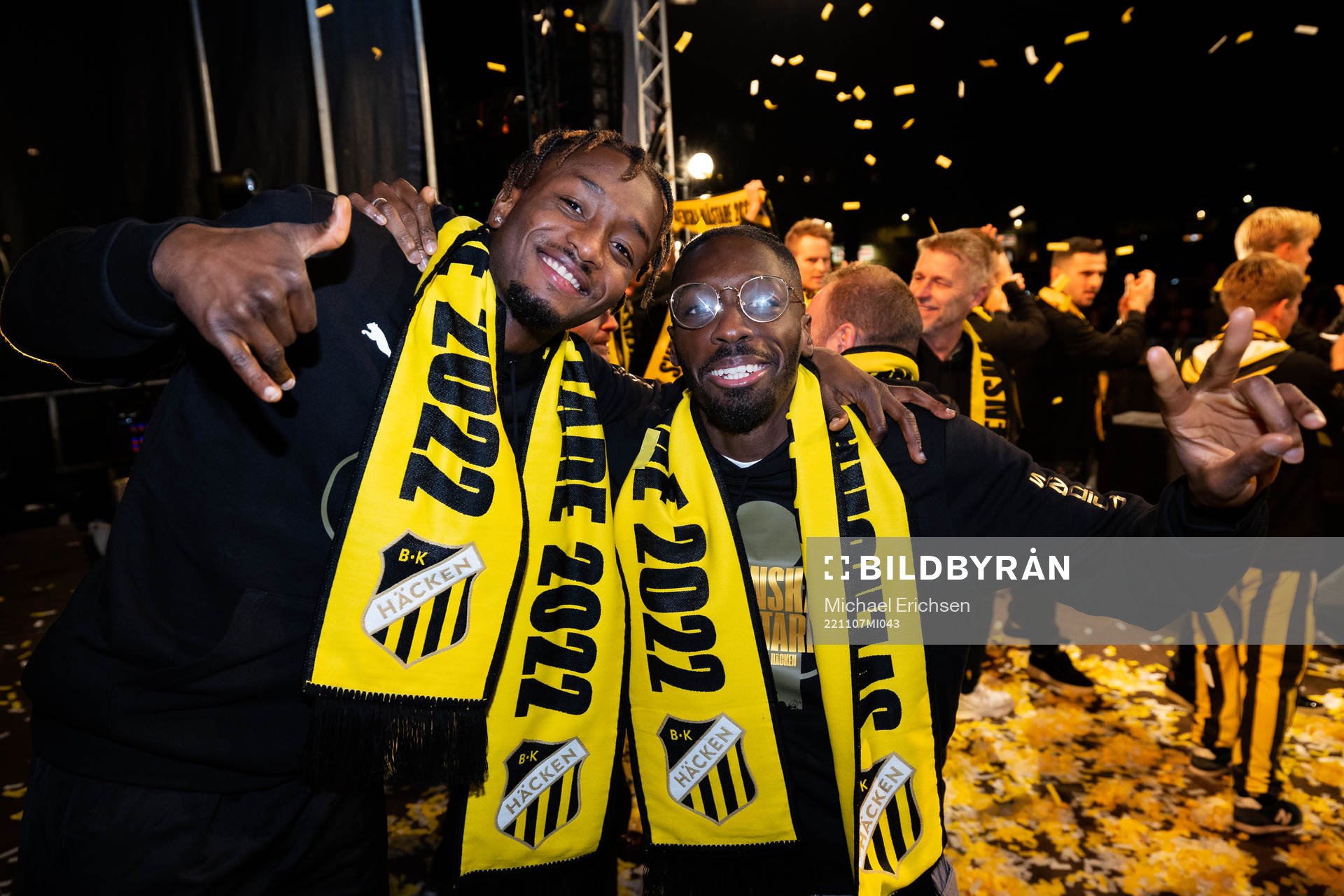 Häckens Ibrahim Sadiq och Blair Sebastian Turgott
