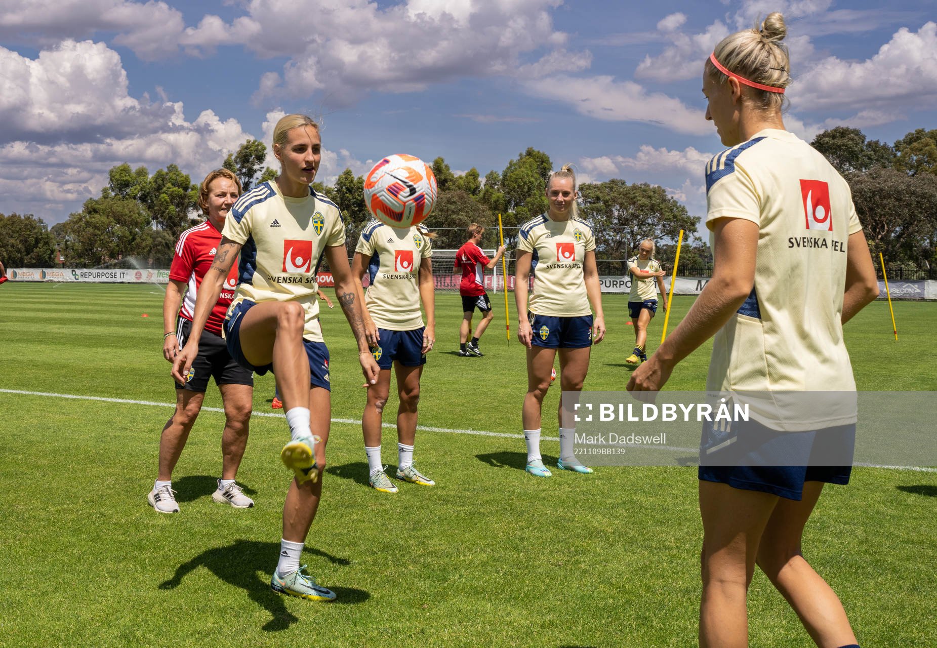 Nathalie Björn, Stina Blackstenius and Emma Kullberg of