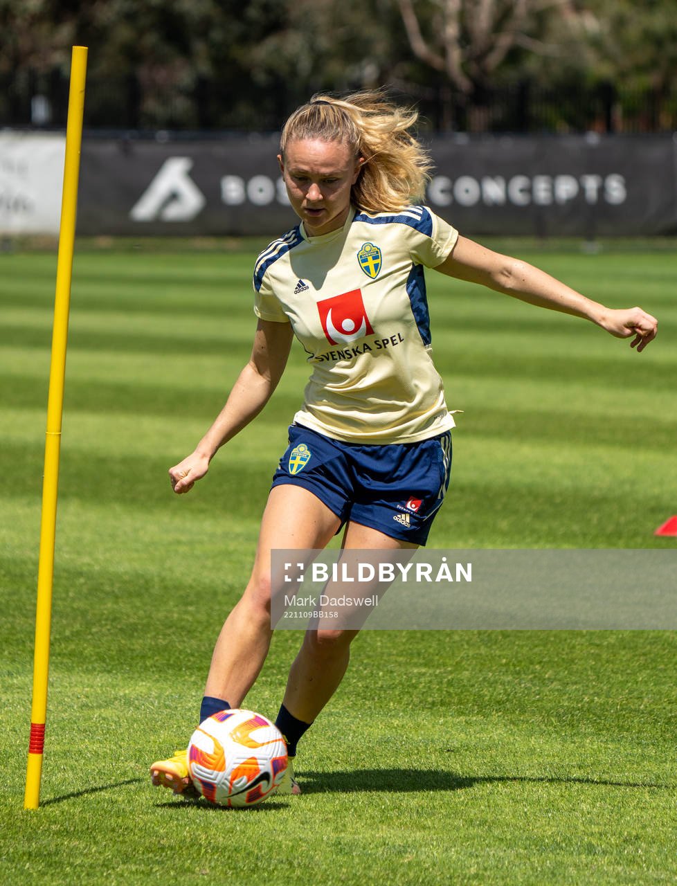 Matilda Vinberg of the Swedish women's national football