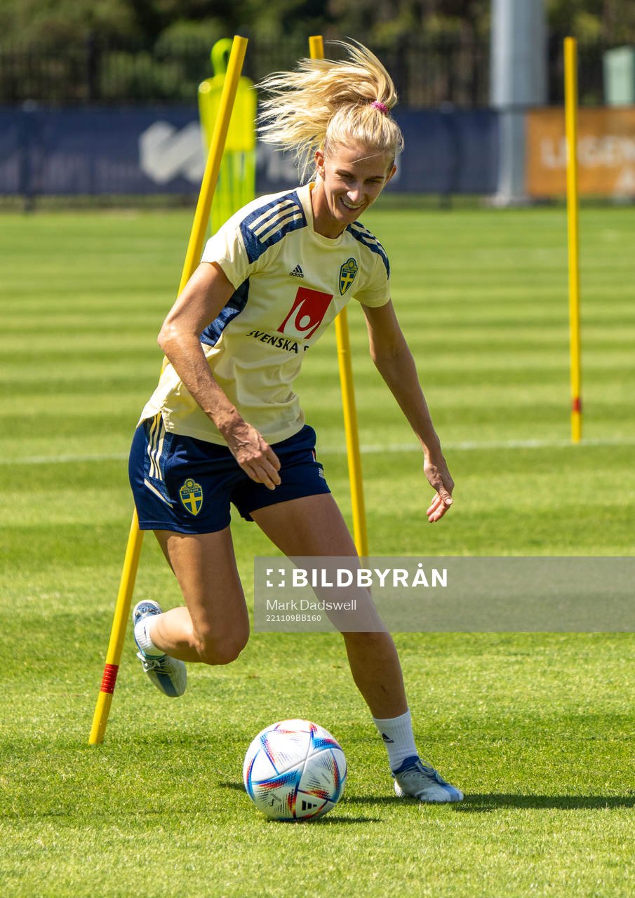 Sofia Jakobsson of the Swedish women's national football