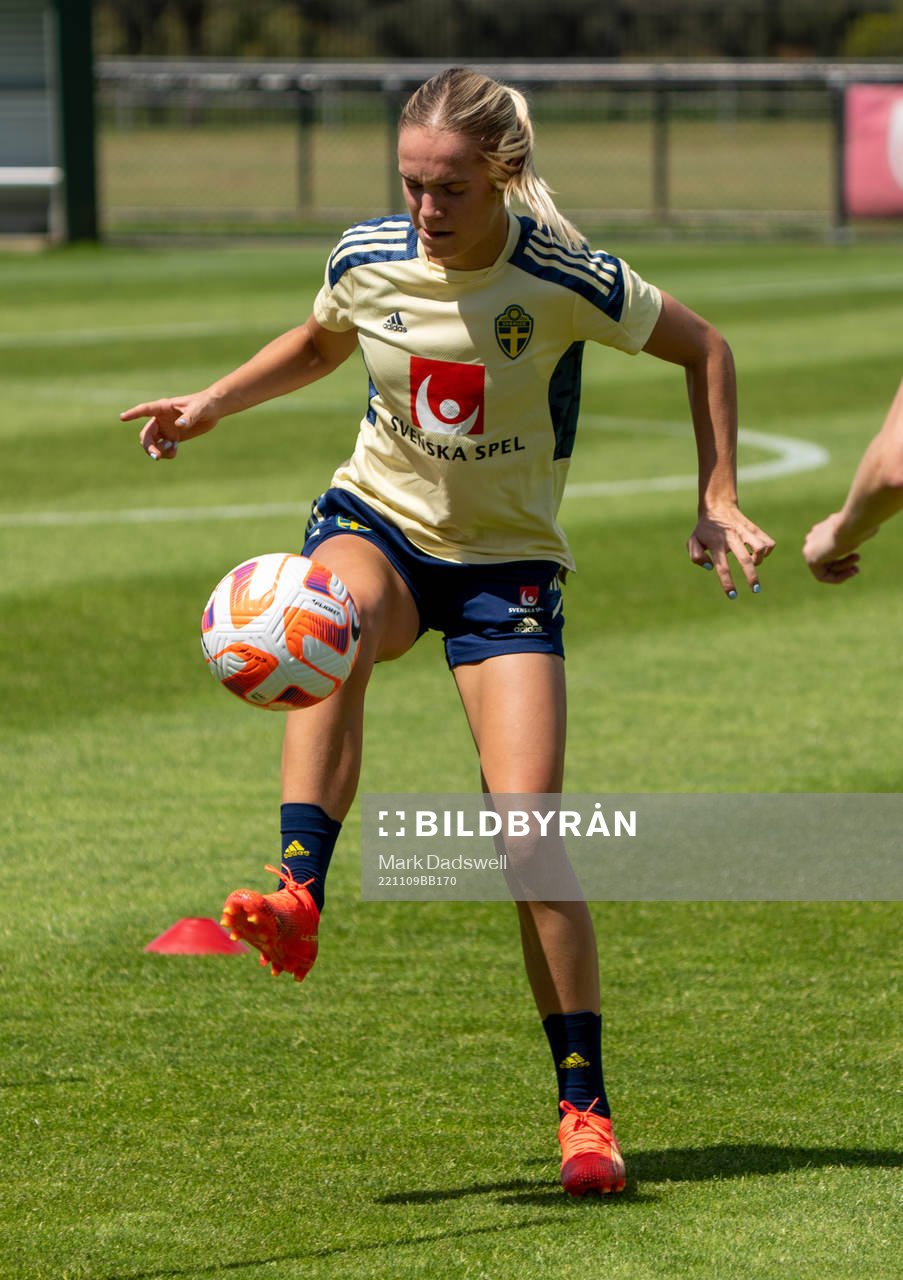 Hanna Lundkvist of the Swedish women's national football