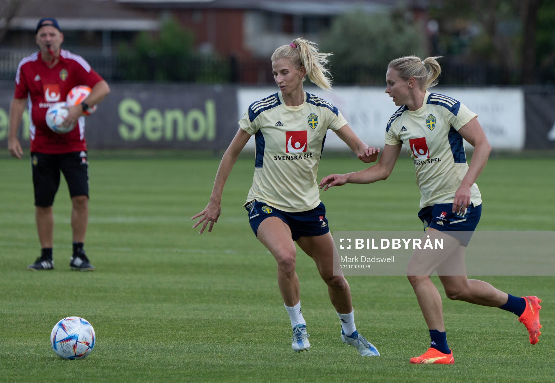 Sofia Jakobsson and Jonna Andersson of the Swedish women's