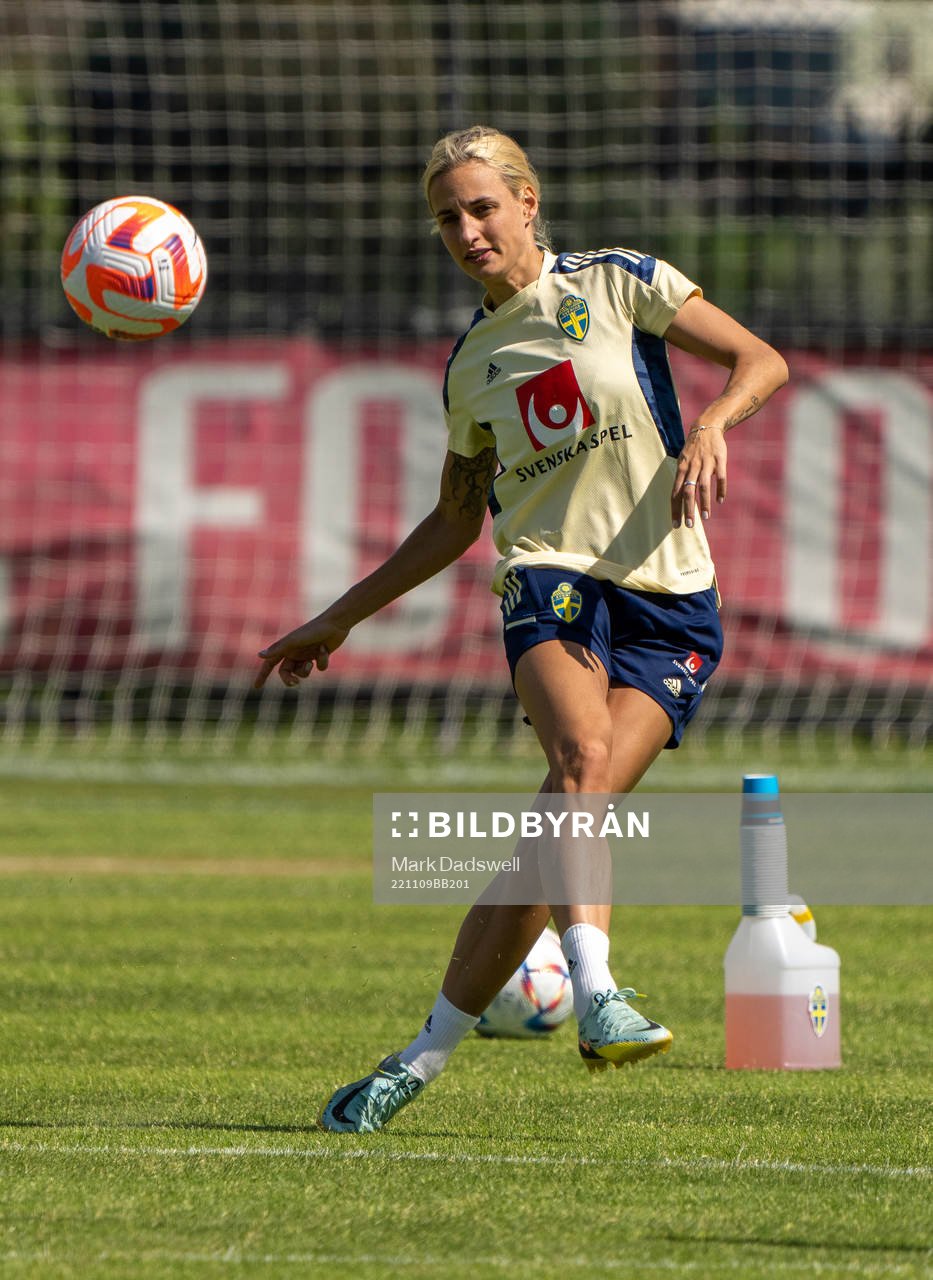 Nathalie Björn of the Swedish women's national football