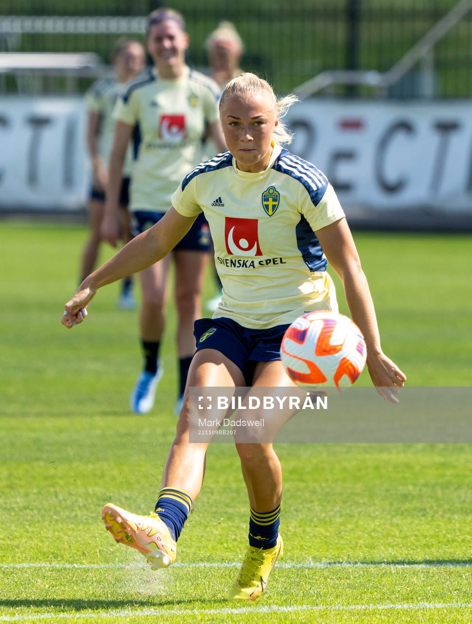 Hanna Bennison of the Swedish women's national football team