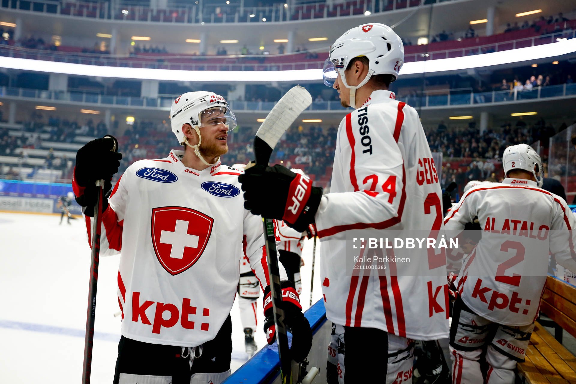 Mirco Müller and Tobias Geisser of Switzerland