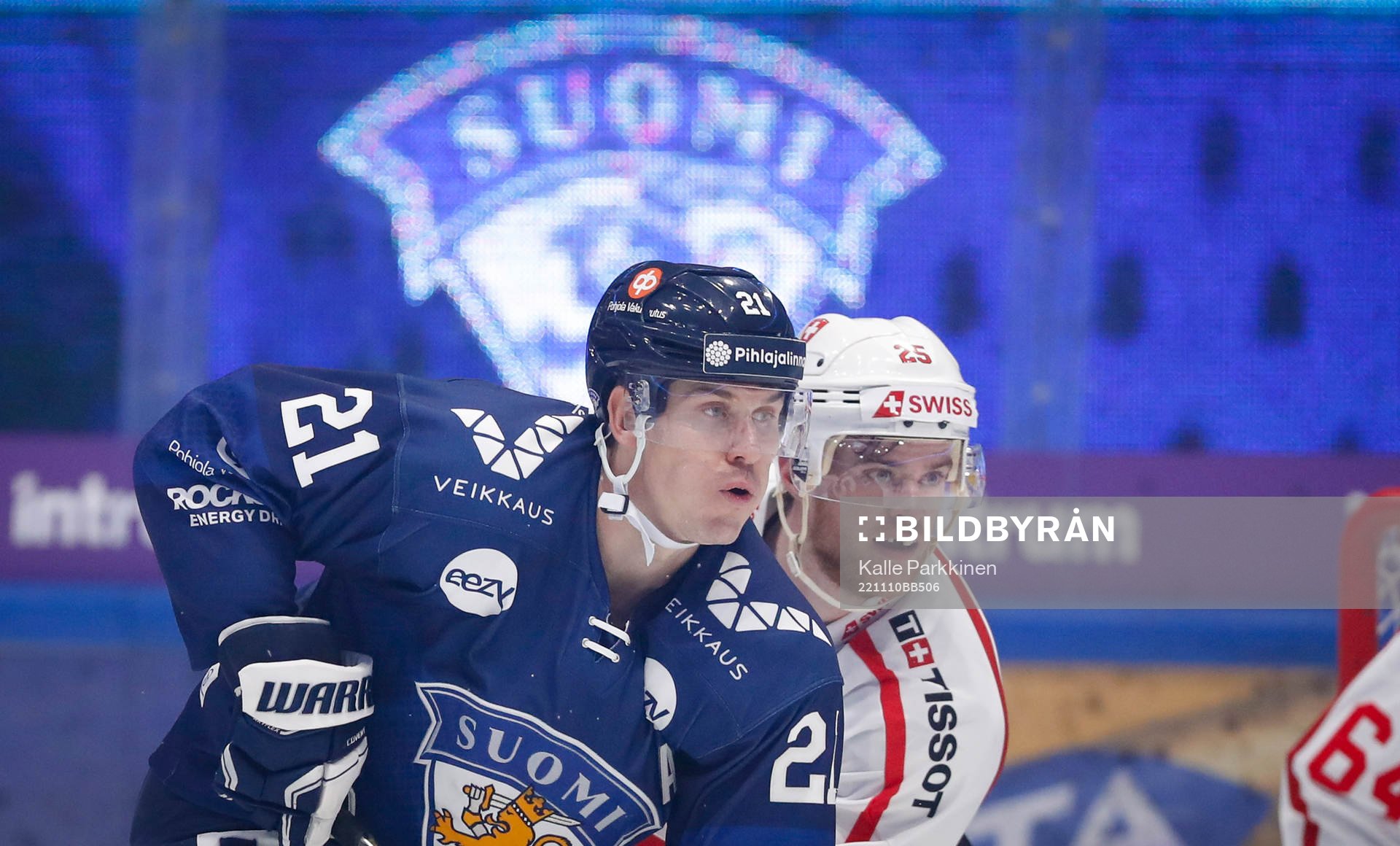 Jori Lehterä of Finland and Mirco Müller of Switzerland