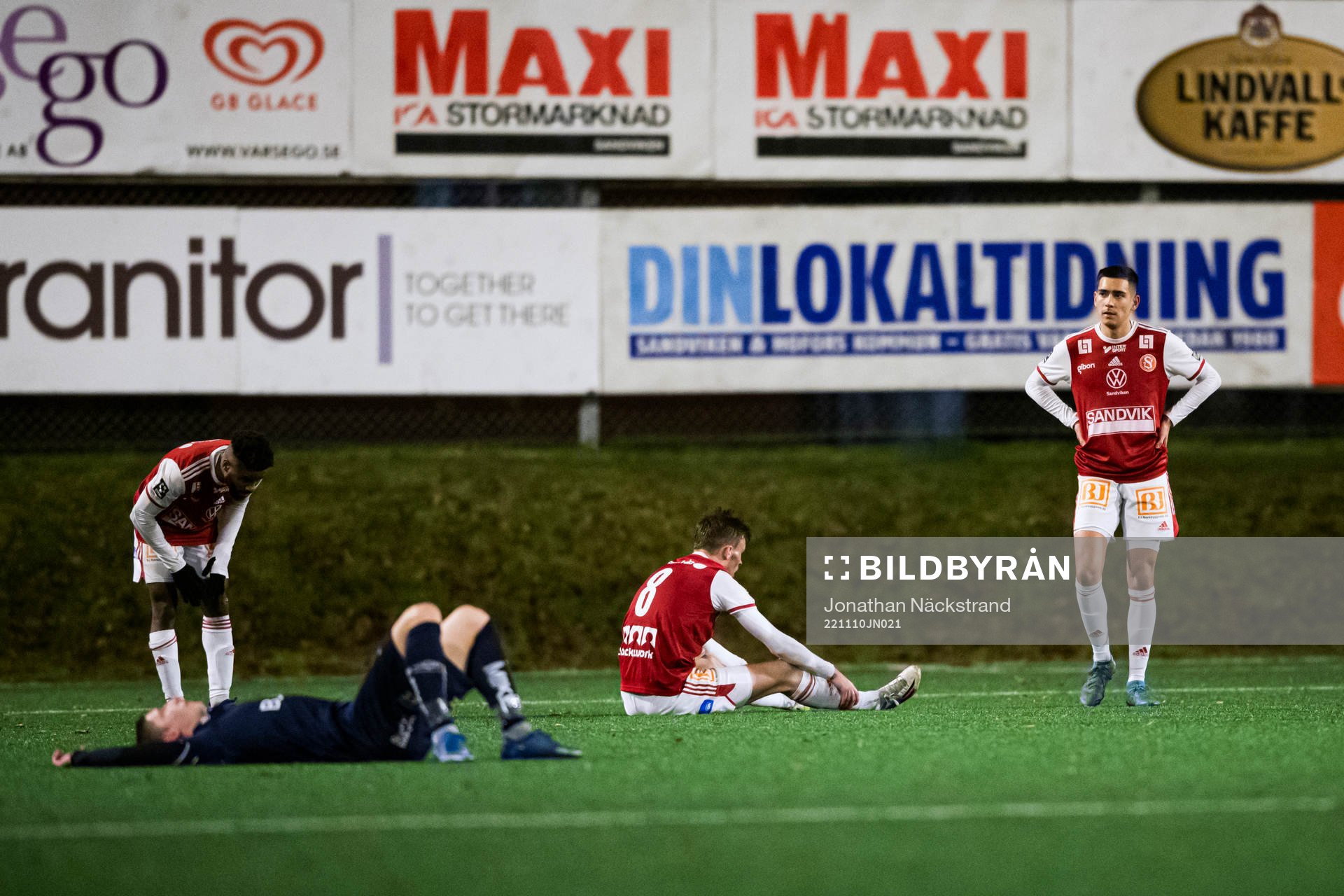 Sandvikens spelare deppar