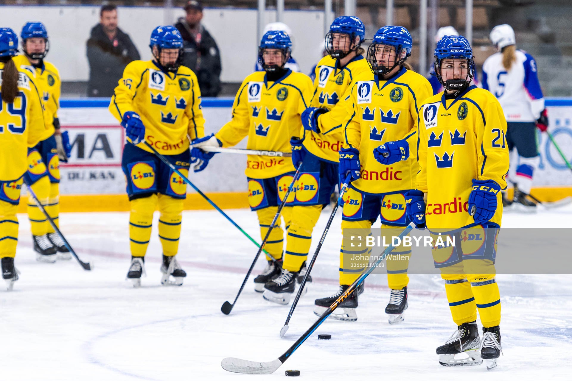 Sveriges spelare värmer upp
