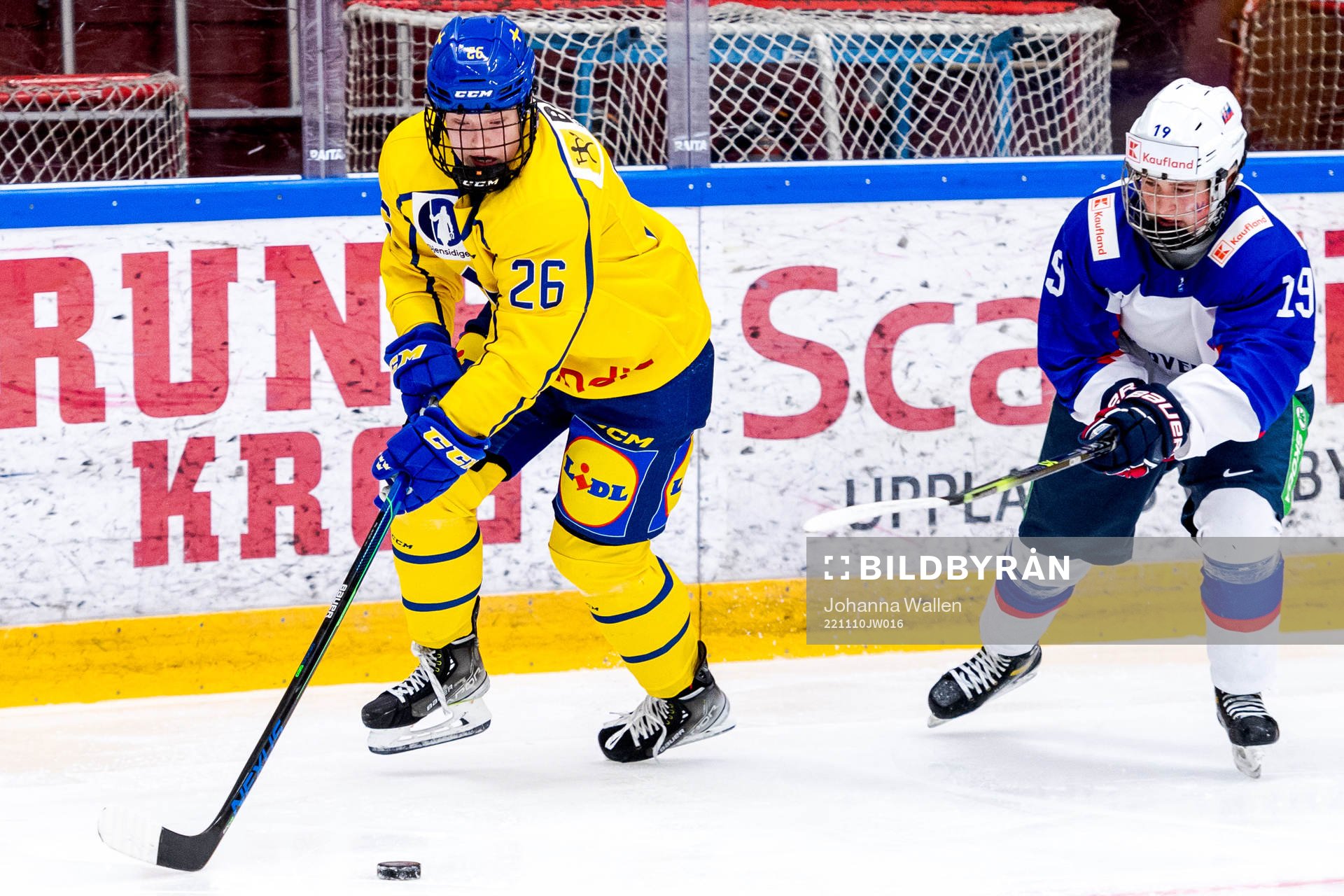 Sveriges Emma Goding och Slovakiens Tatiana Blichova