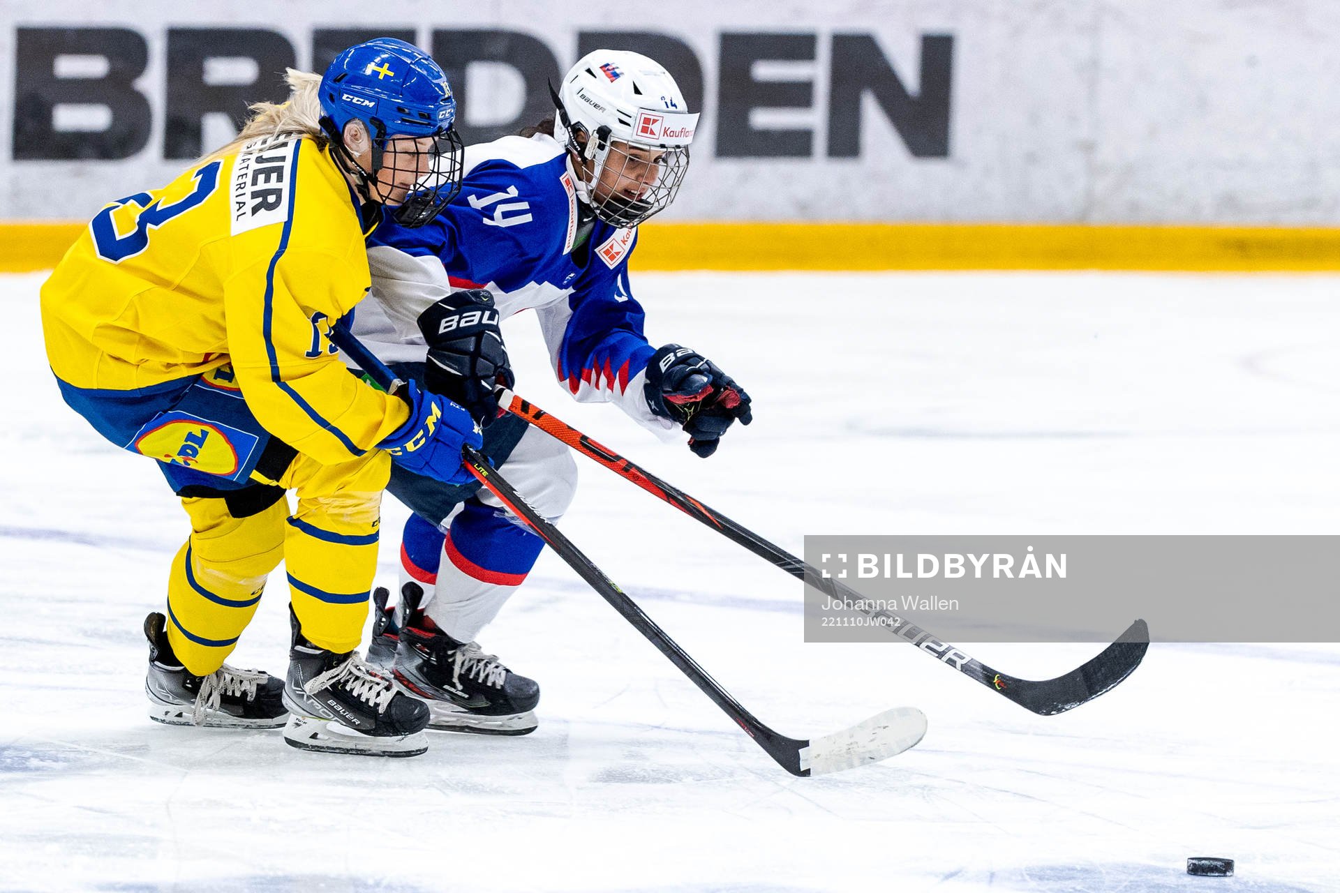 Sveriges Mira Hallin och Slovakiens Lilien Benakova