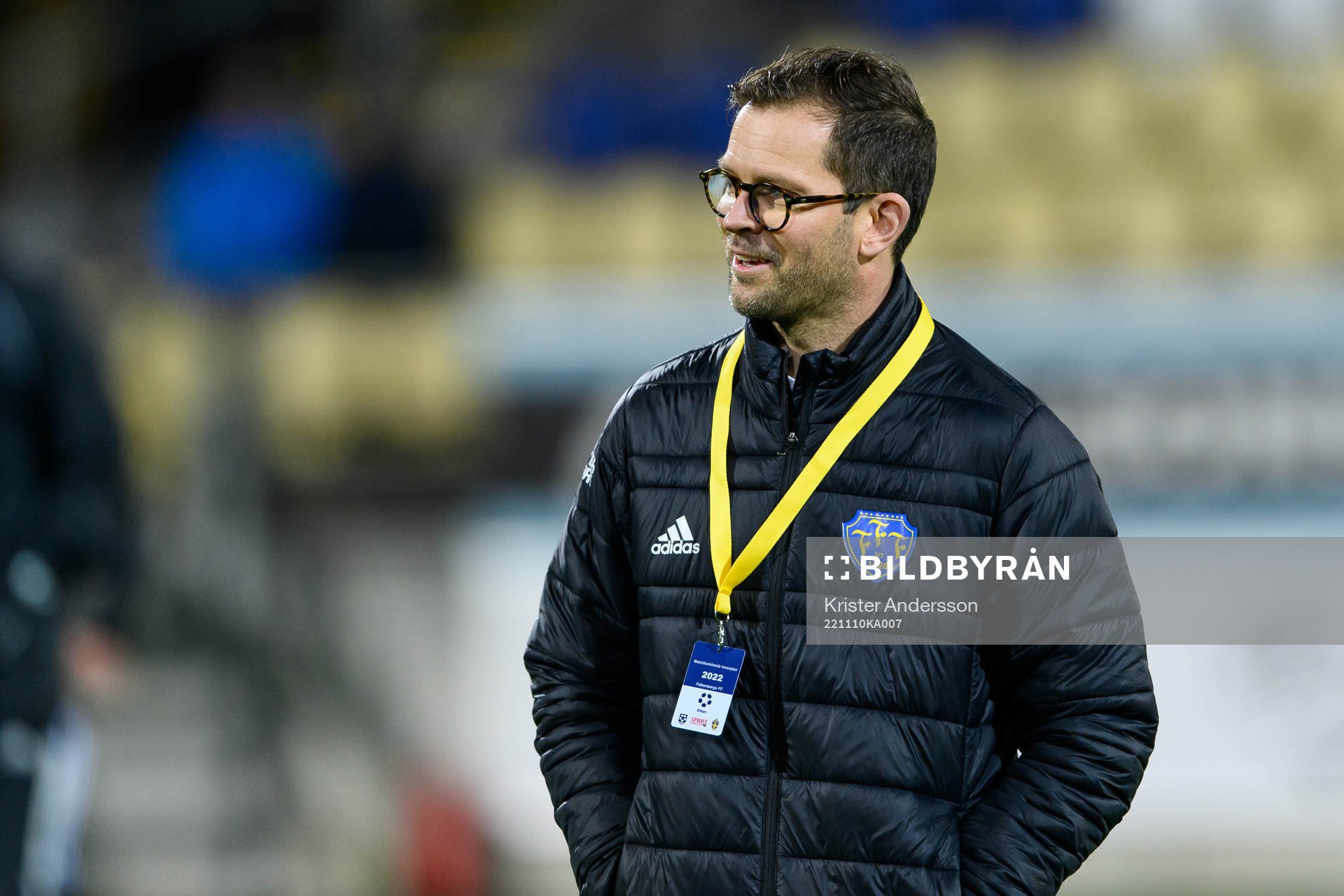 Falkenbergs FFs sportchef David Svensson före match ett i