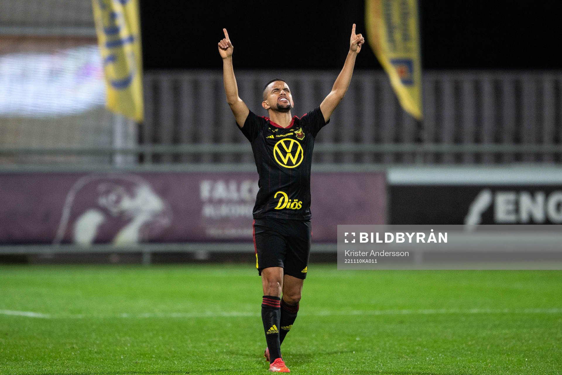 Östersunds Erick Brendon Pinheiro da Silva jublar