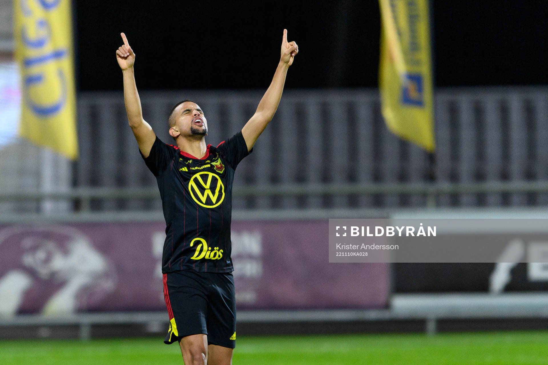 Östersunds Erick Brendon Pinheiro da Silva jublar