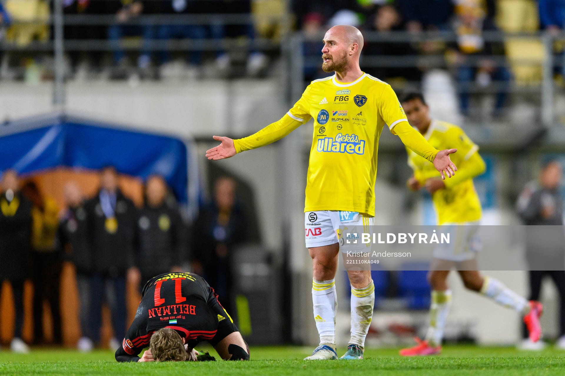 Falkenbergs FFs Christoffer Carlsson reagerar