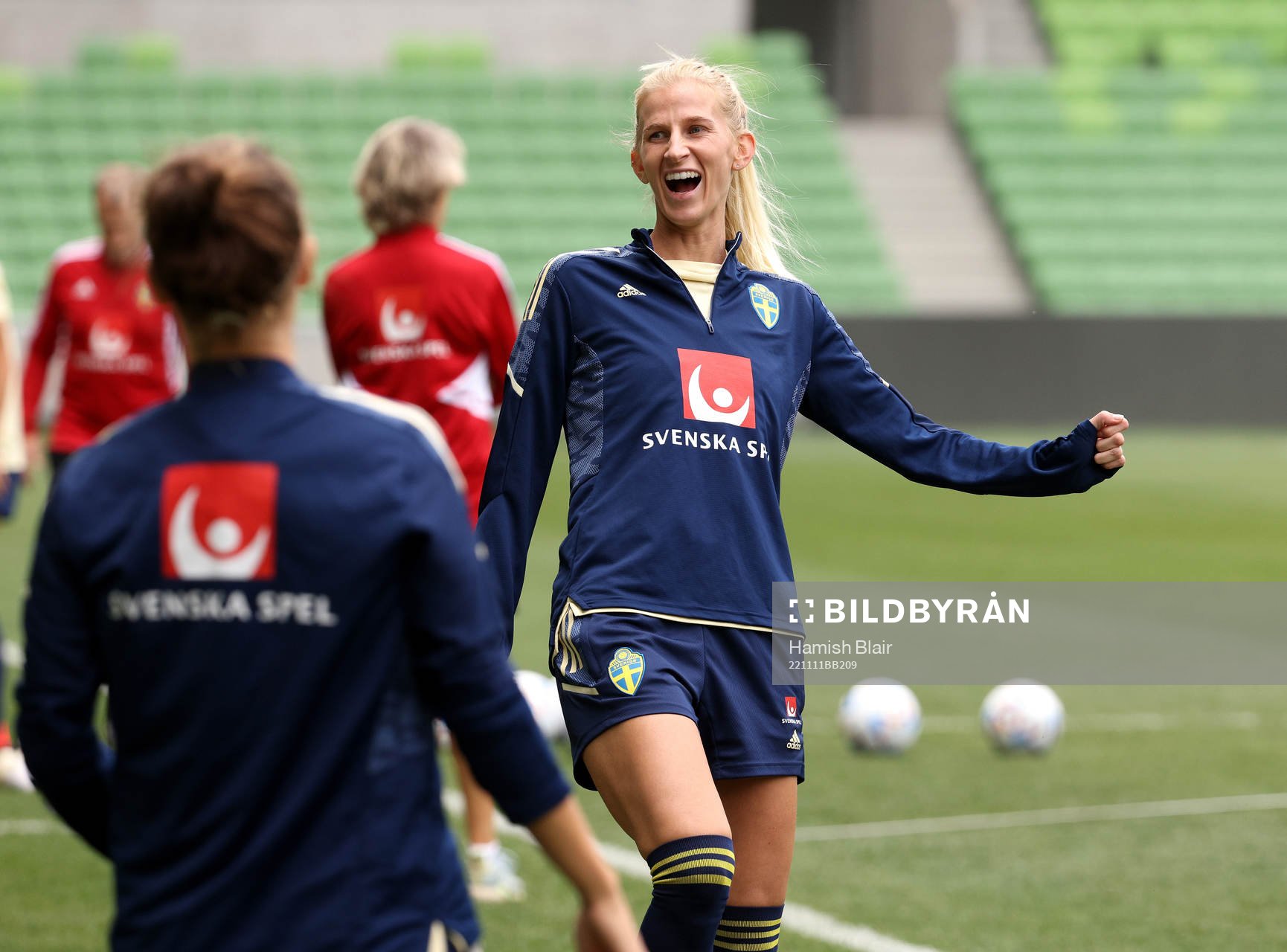 Sofia Jakobsson of the Swedish women's national football