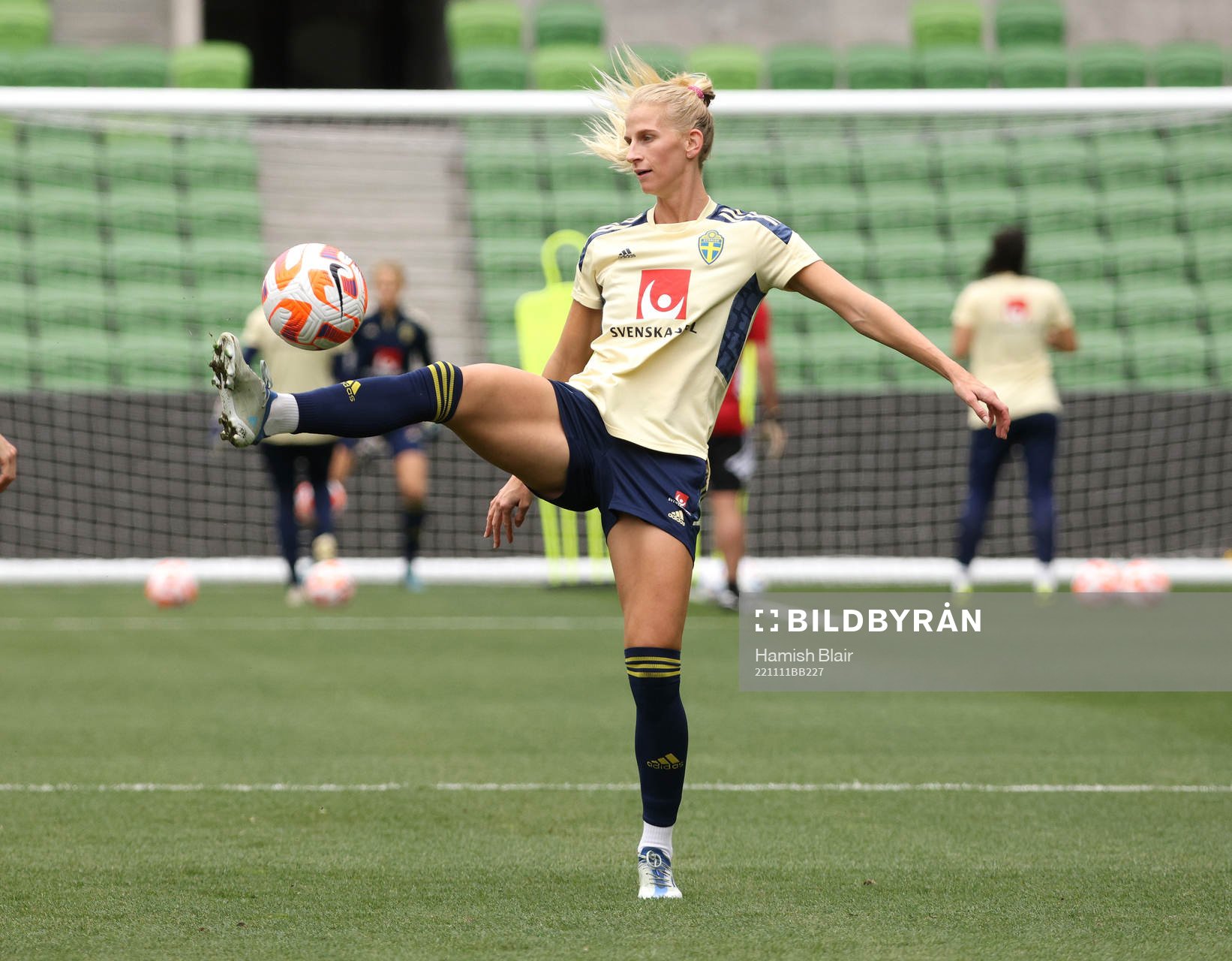 Sofia Jakobsson of the Swedish women's national football