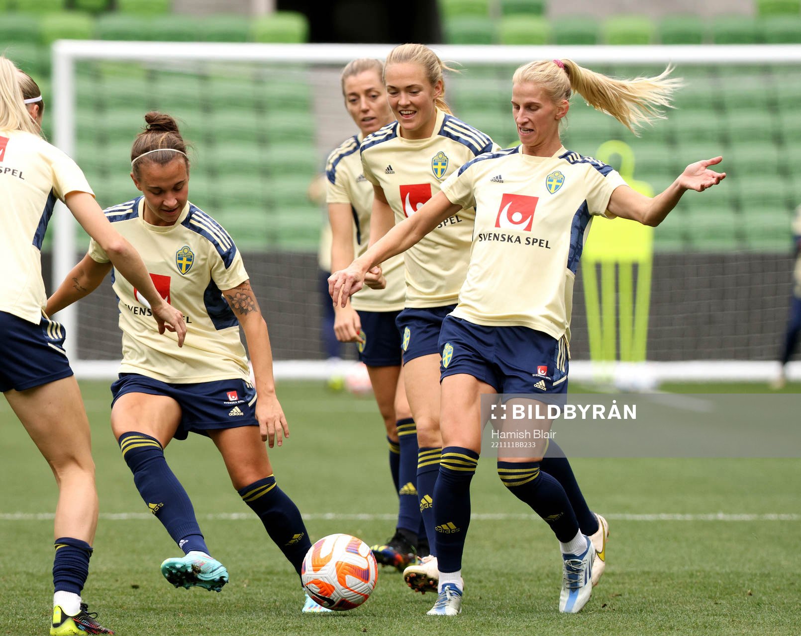 Julia Zigiotti Olme, Magdalena Eriksson and Sofia Jakobsson