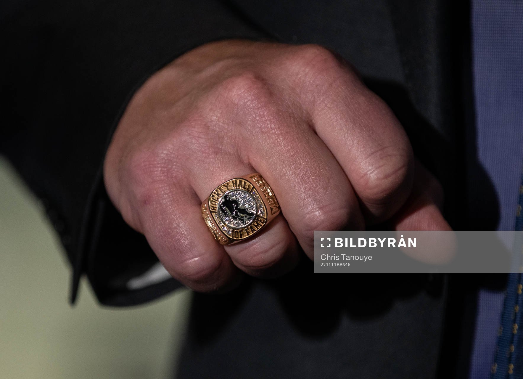A detail of Daniel Alfredsson’s ring