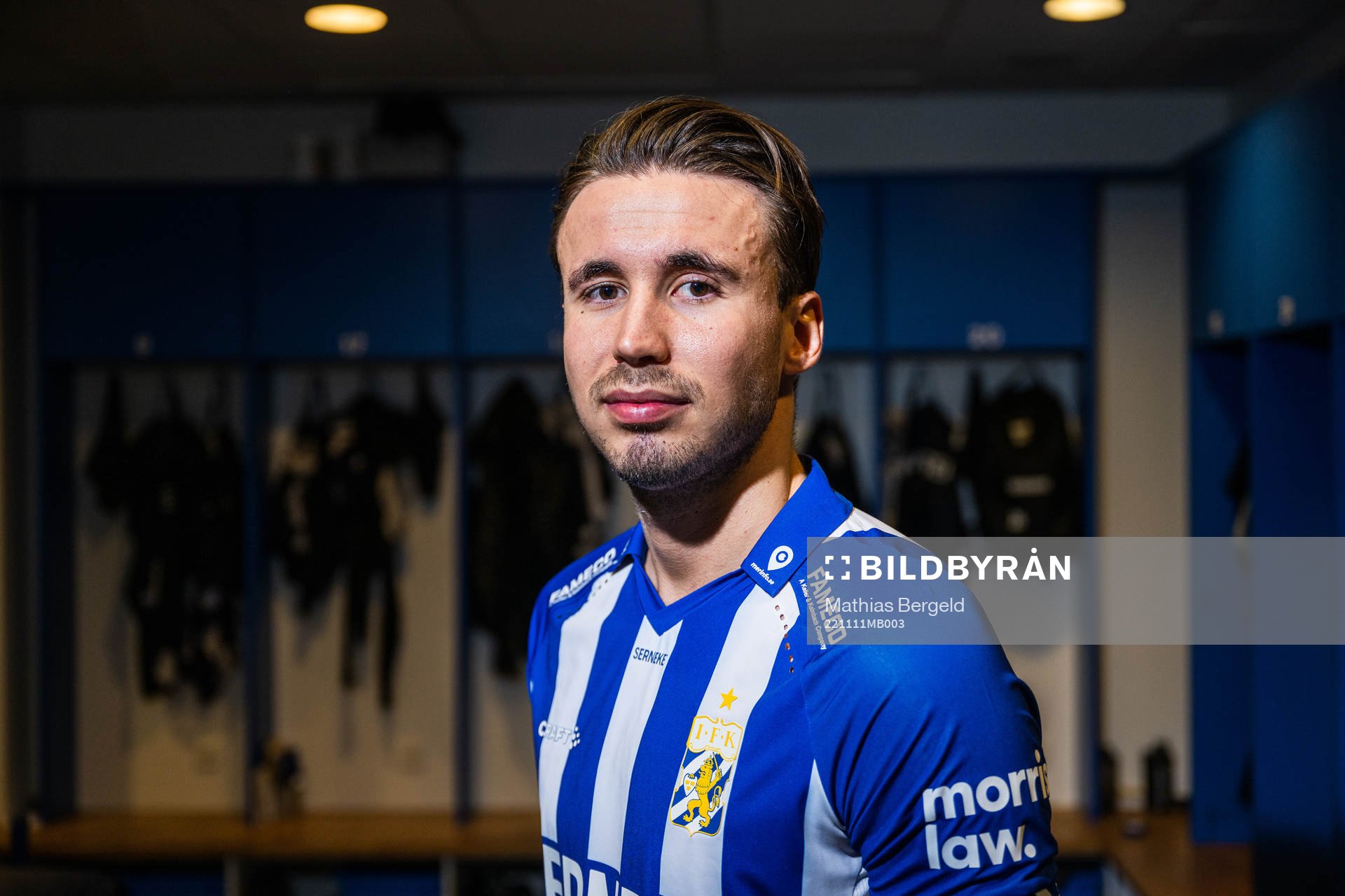 Anders Trondsen poserar för ett porträtt i samband med att han presenteras som nyförvärv av IFK Göteborg den 11 november 2022 i Göteborg.