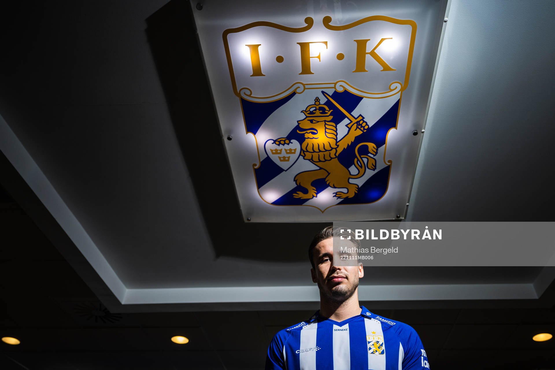 Anders Trondsen poserar för ett porträtt i samband med att han presenteras som nyförvärv av IFK Göteborg den 11 november 2022 i Göteborg.