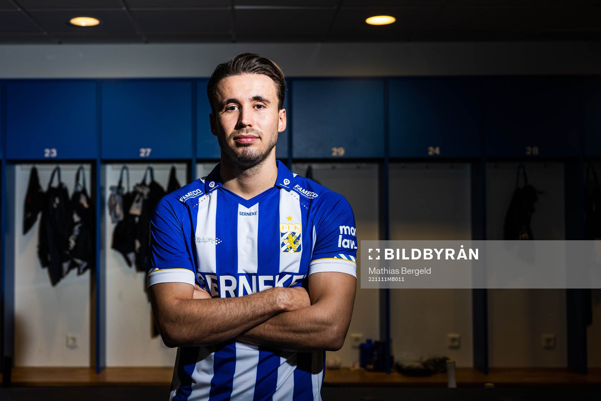 Anders Trondsen poserar för ett porträtt i samband med att han presenteras som nyförvärv av IFK Göteborg den 11 november 2022 i Göteborg.