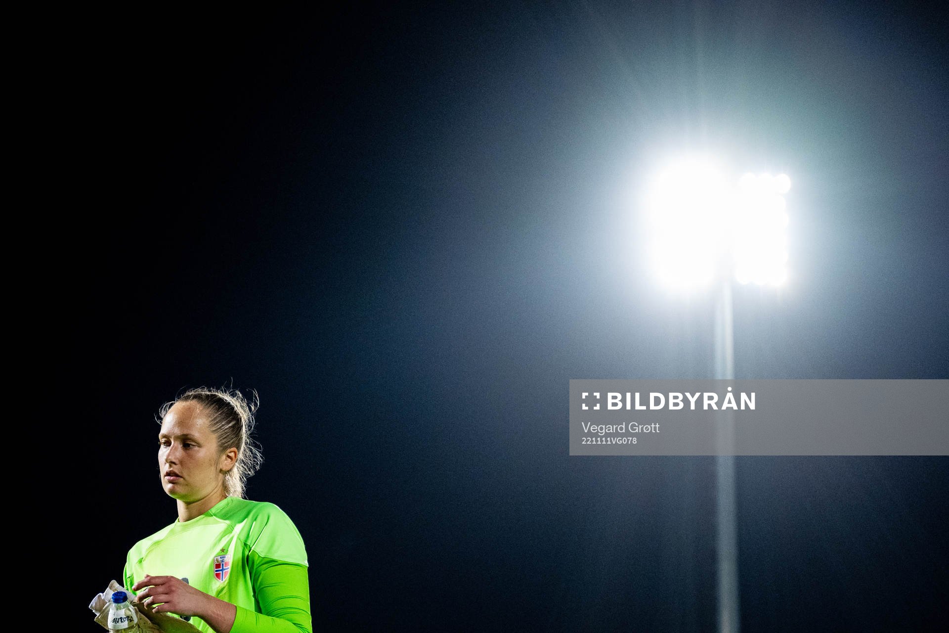 Goalkeeper Aurora Mikalsen of Norway