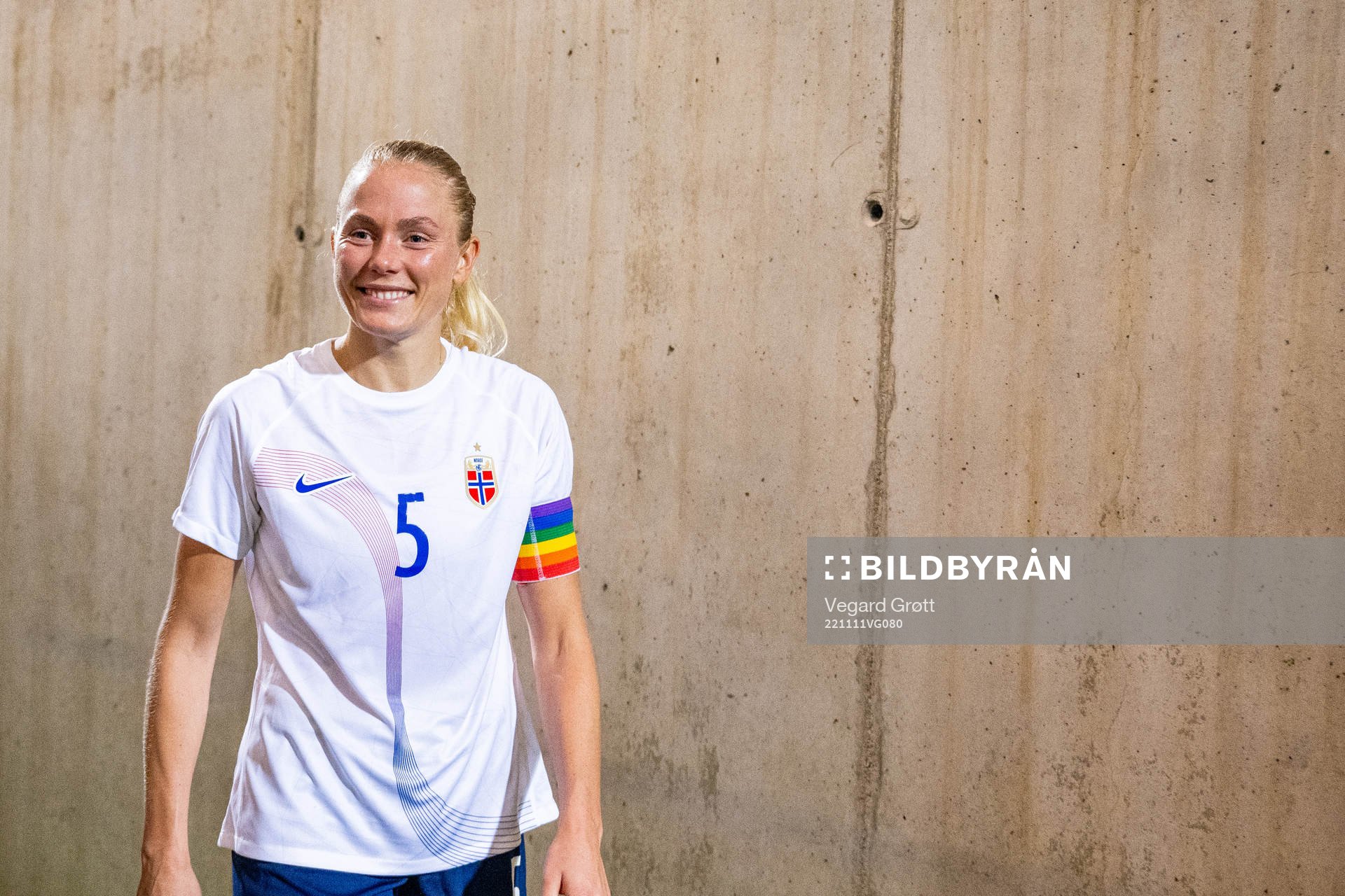 Guro Bergsvand of Norway aftter the international friendly