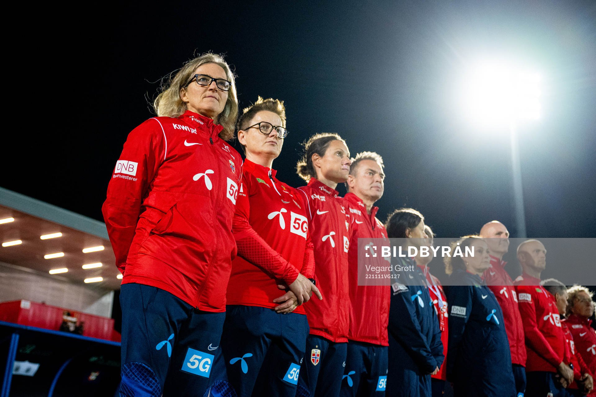 Hege Riise, head coach, Monica Knudsen, assistant coach,