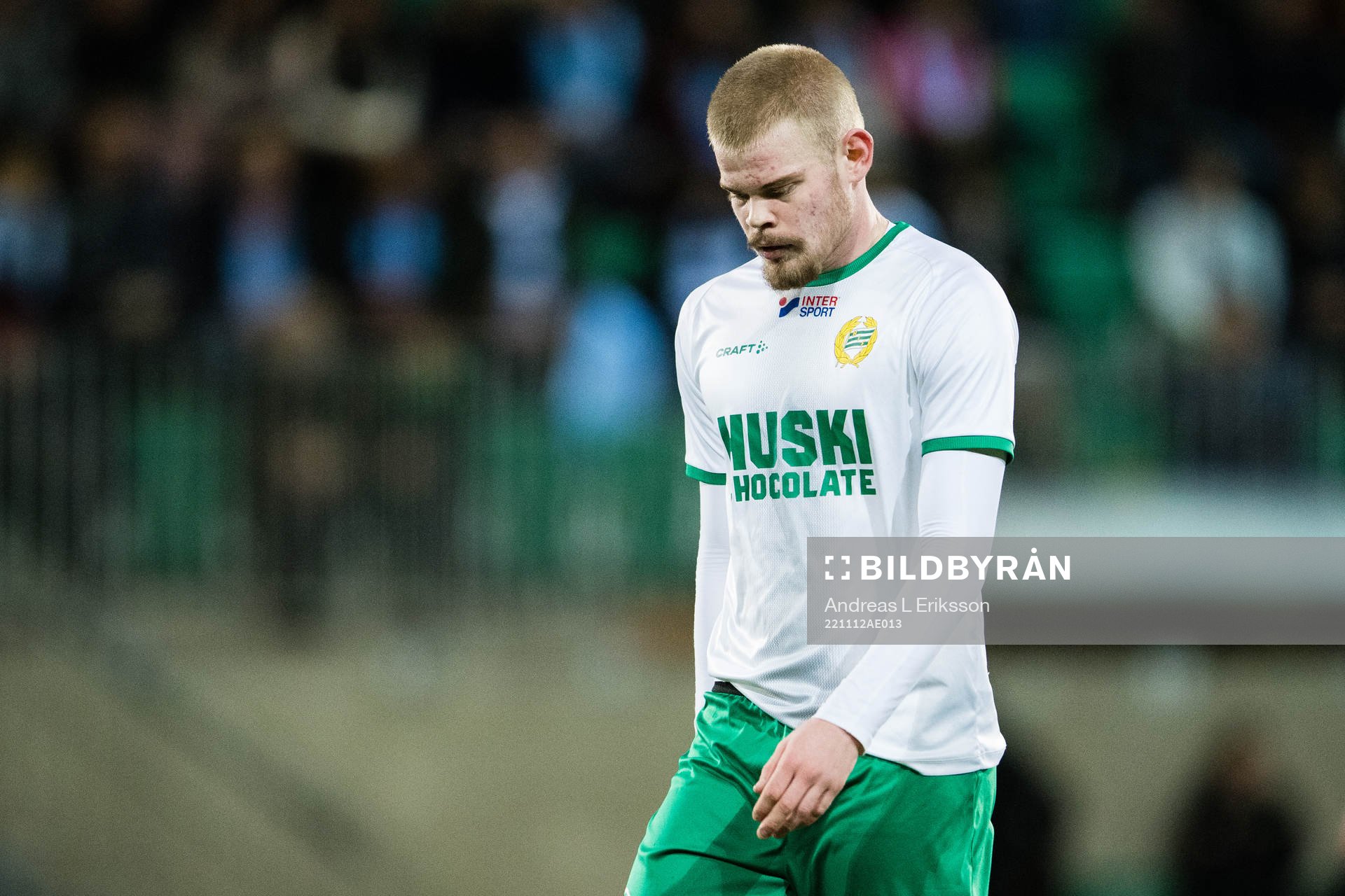 Hammarbys Albin Rickborg deppar