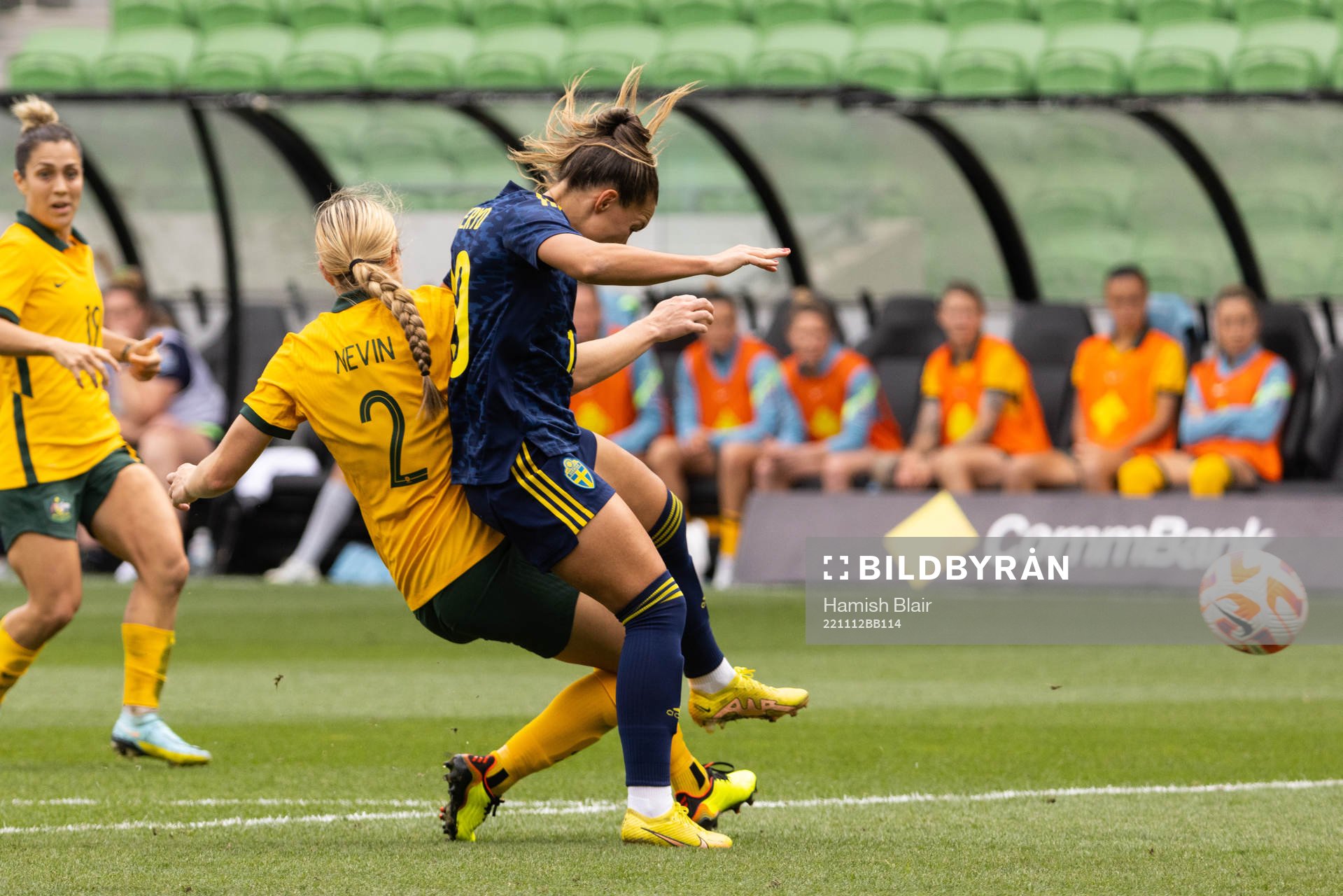 Courtney Nevin of Australia and Johanna Rytting Kaneryd of