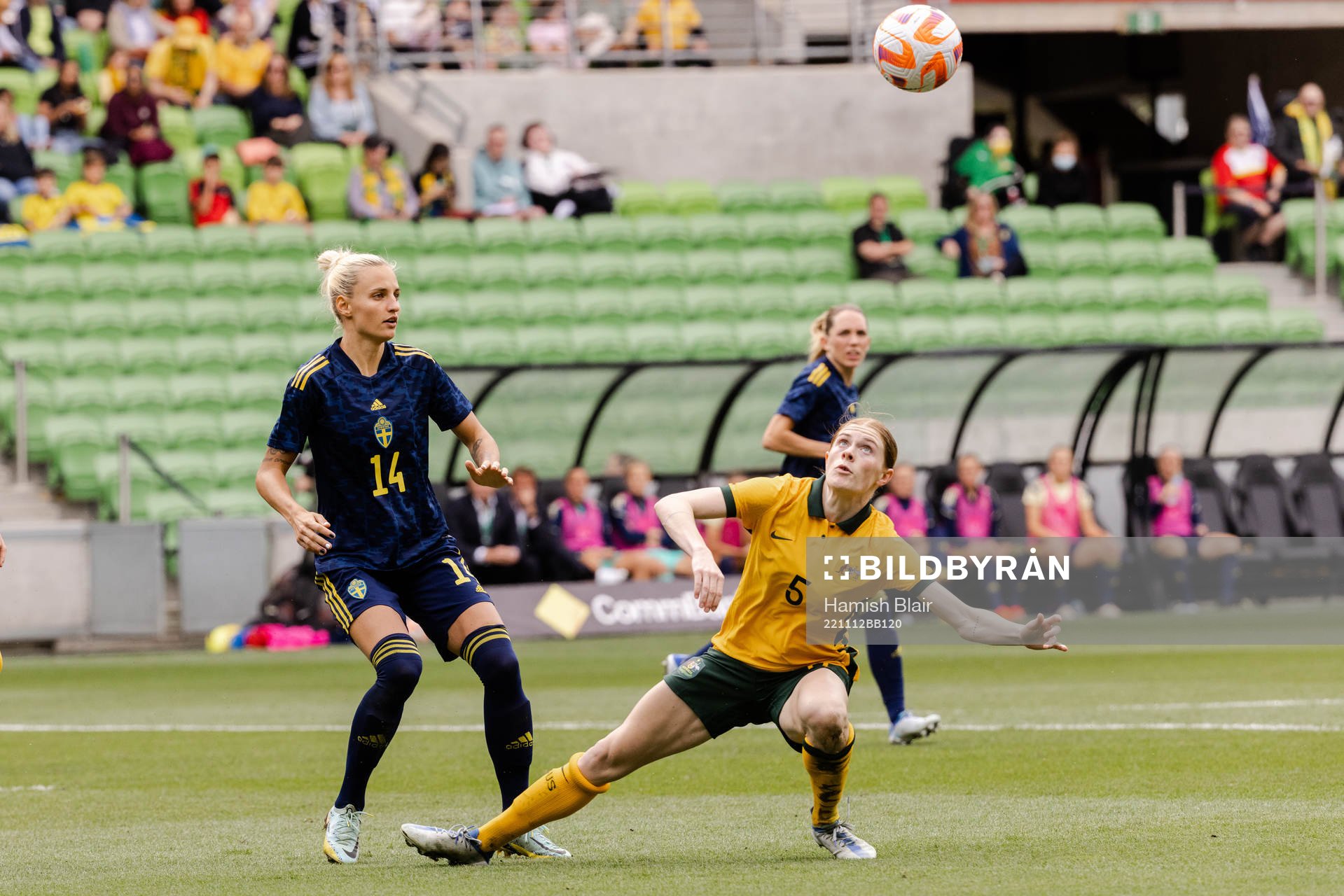 Nathalie Björn of Sweden and Cortnee Vine of Australia