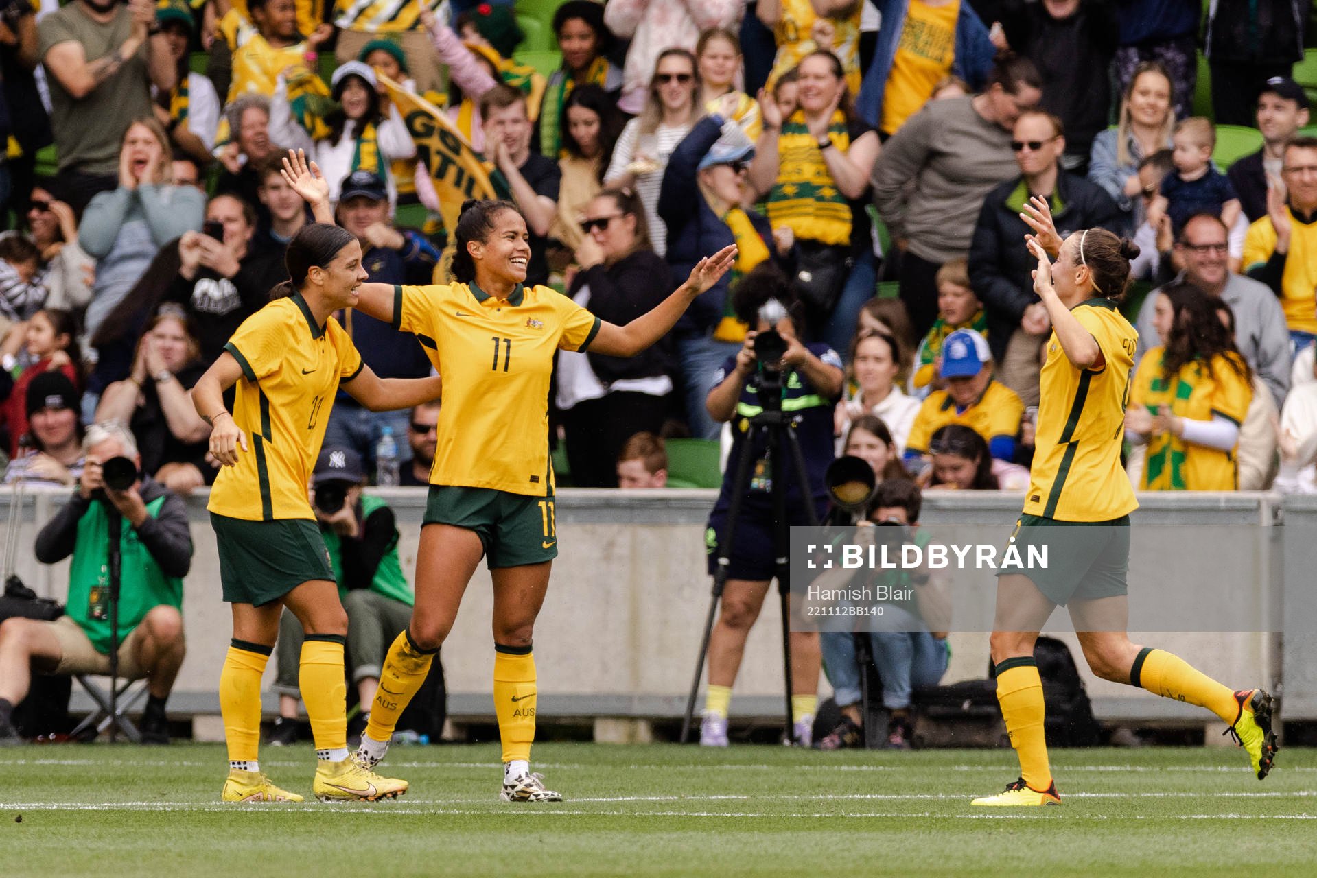 Mary Fowler of Australia celebrates