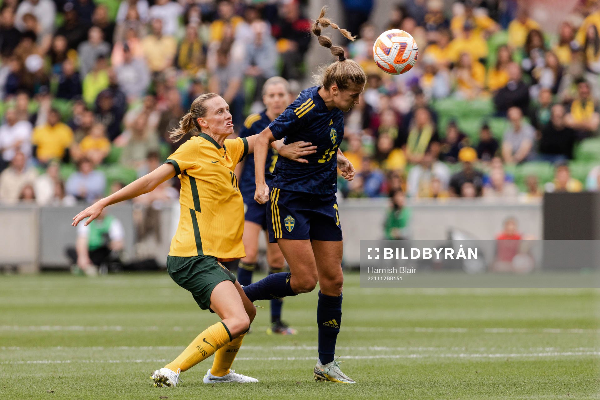 Emily van Egmond of Australia and Filippa Angeldahl of