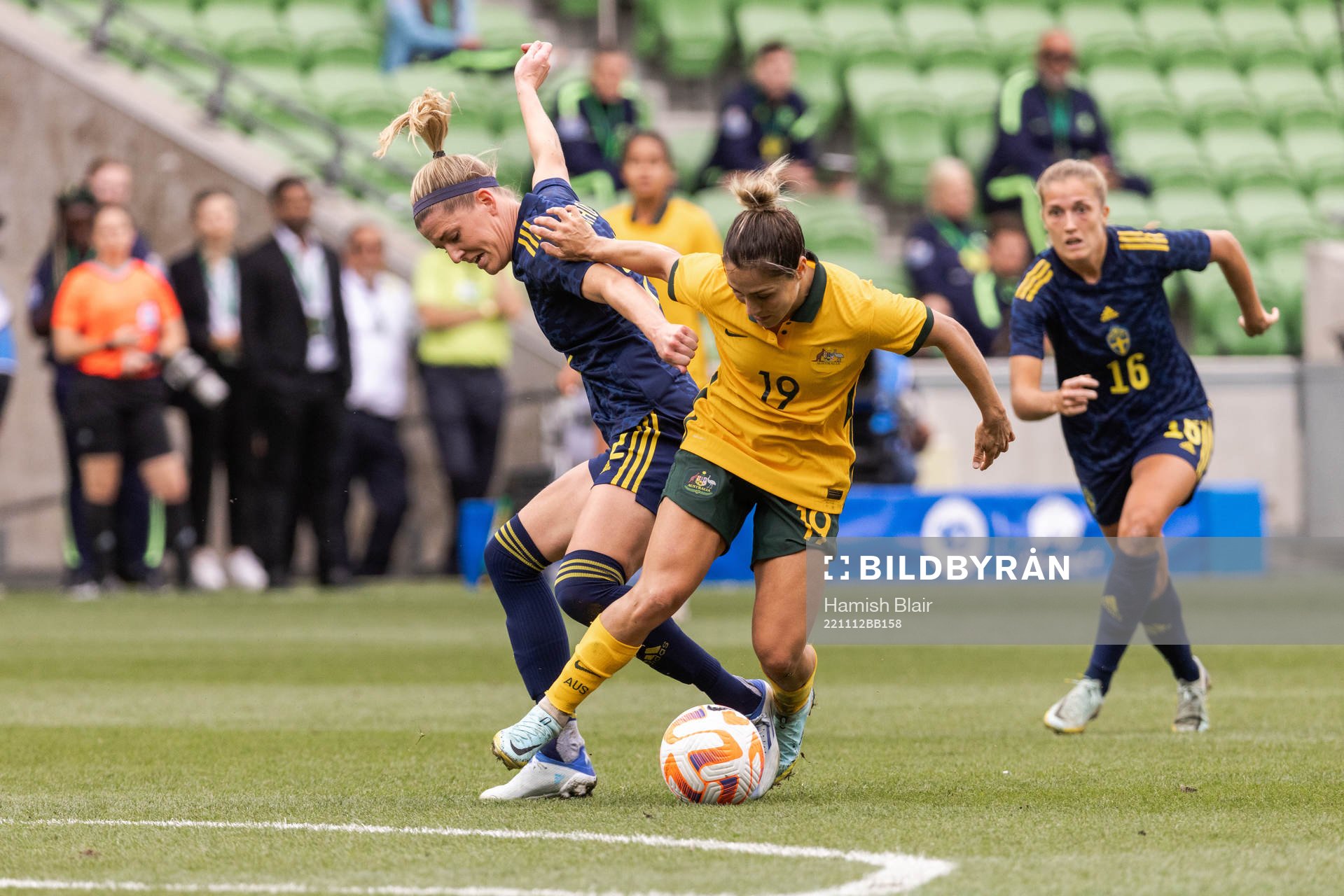 Olivia Schough of Sweden and Katrina Gorry of Australia