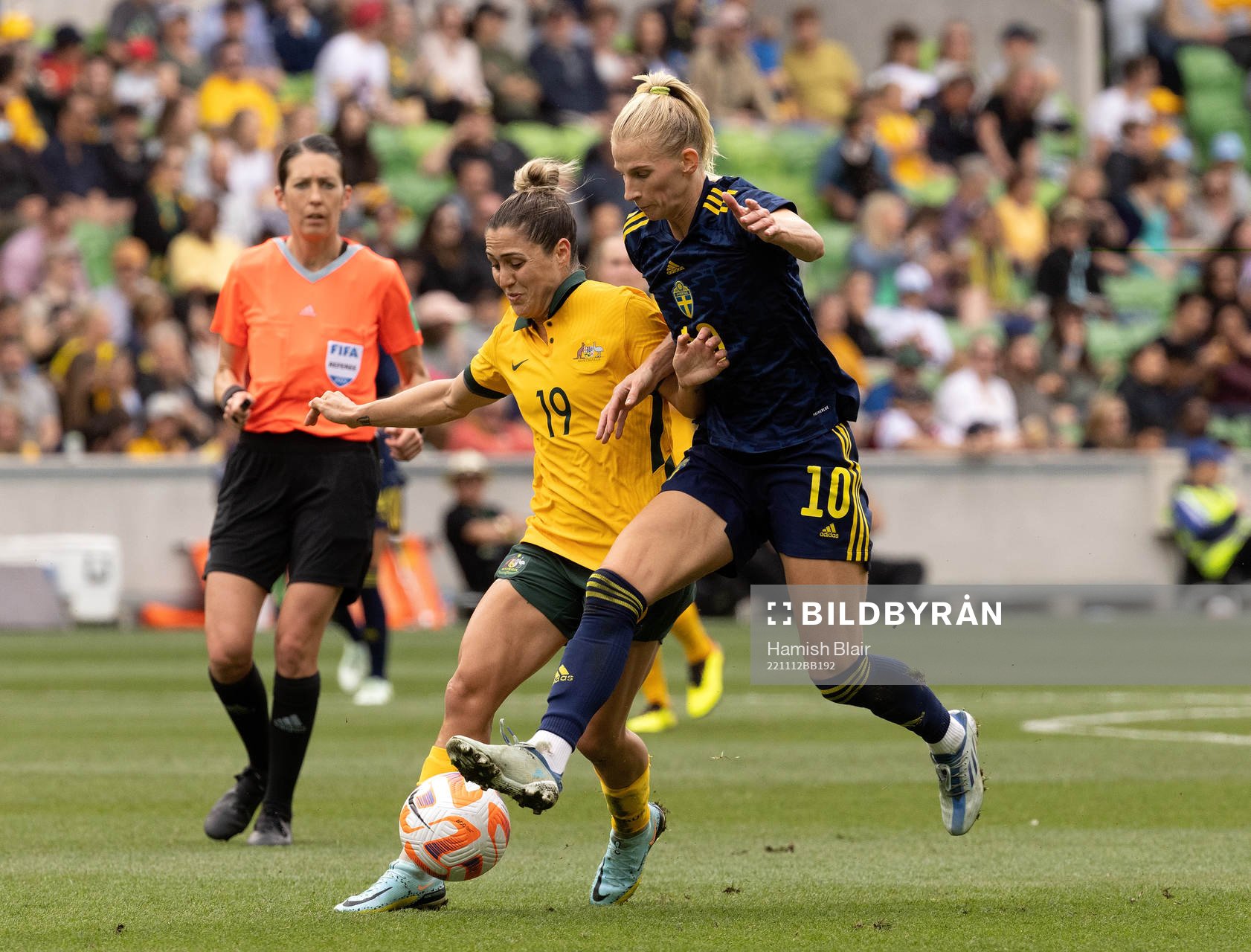 Sofia Jakobsson of Sweden and Katrina Gorry of Australia