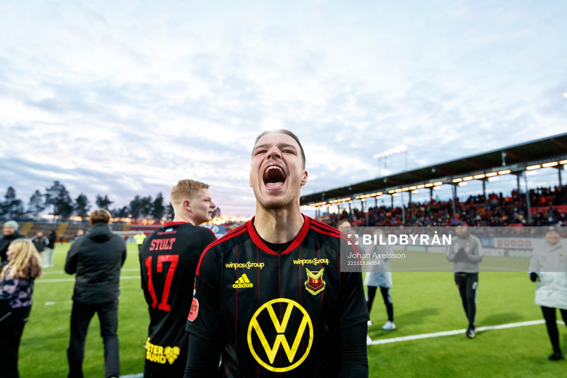 Östersunds Kristian Novak jublar
