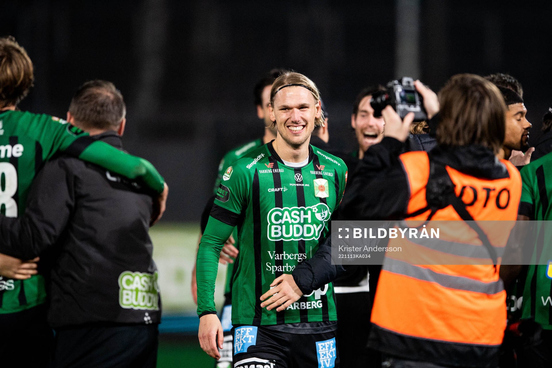 Varbergs Hampus Zackrisson jublar