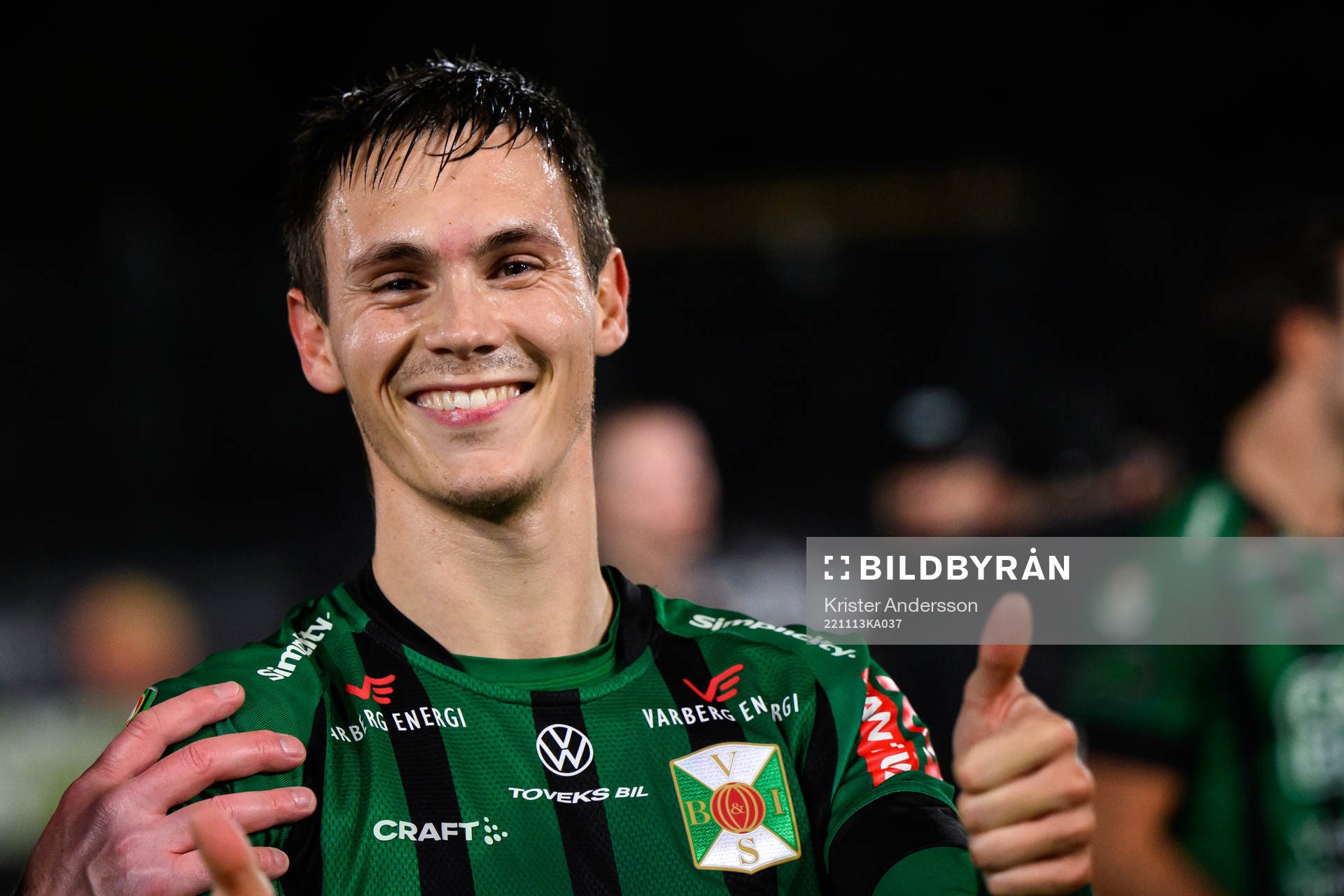 Varbergs Tobias Carlsson jublar