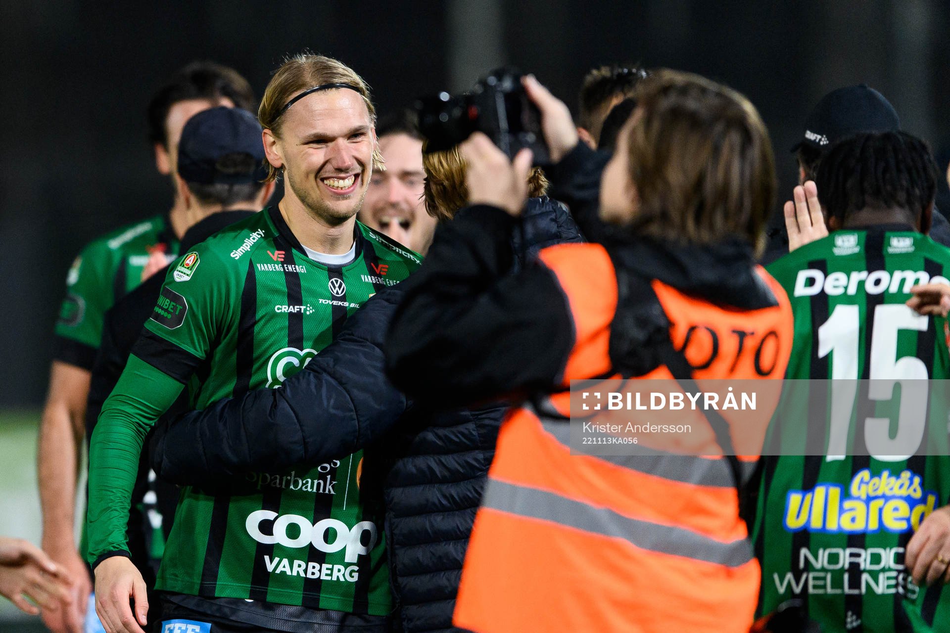 Varbergs Hampus Zackrisson jublar