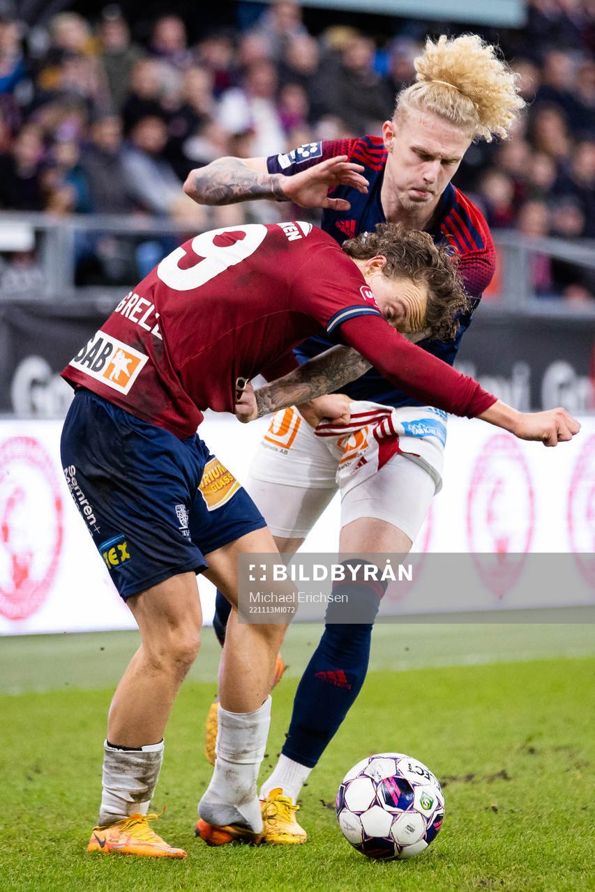 Örgrytes Herman Sjögrell och Sandvikens IFs Tim Hartzell