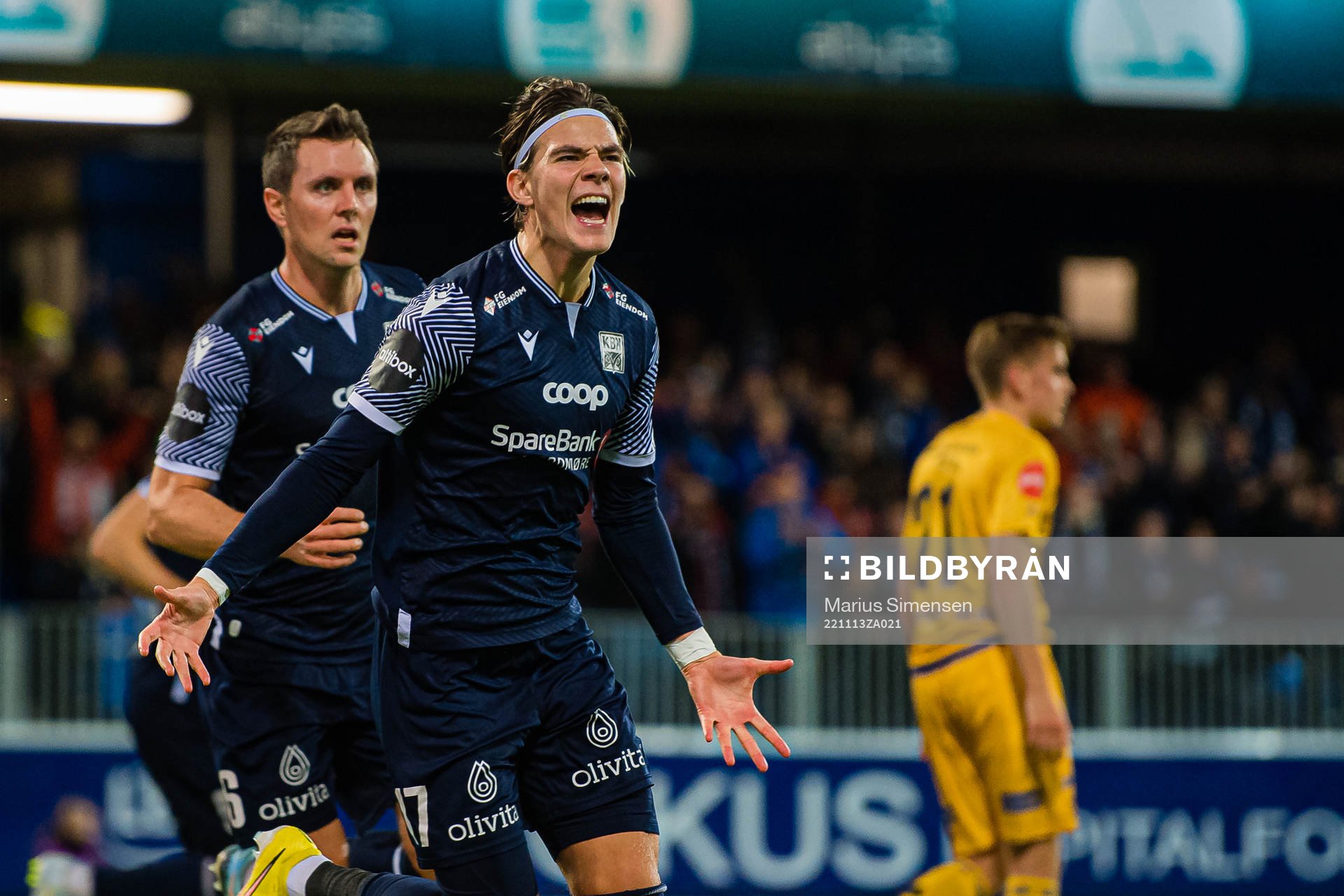 Brynjolfur Andersen Willumsson of Kristiansund celebrates