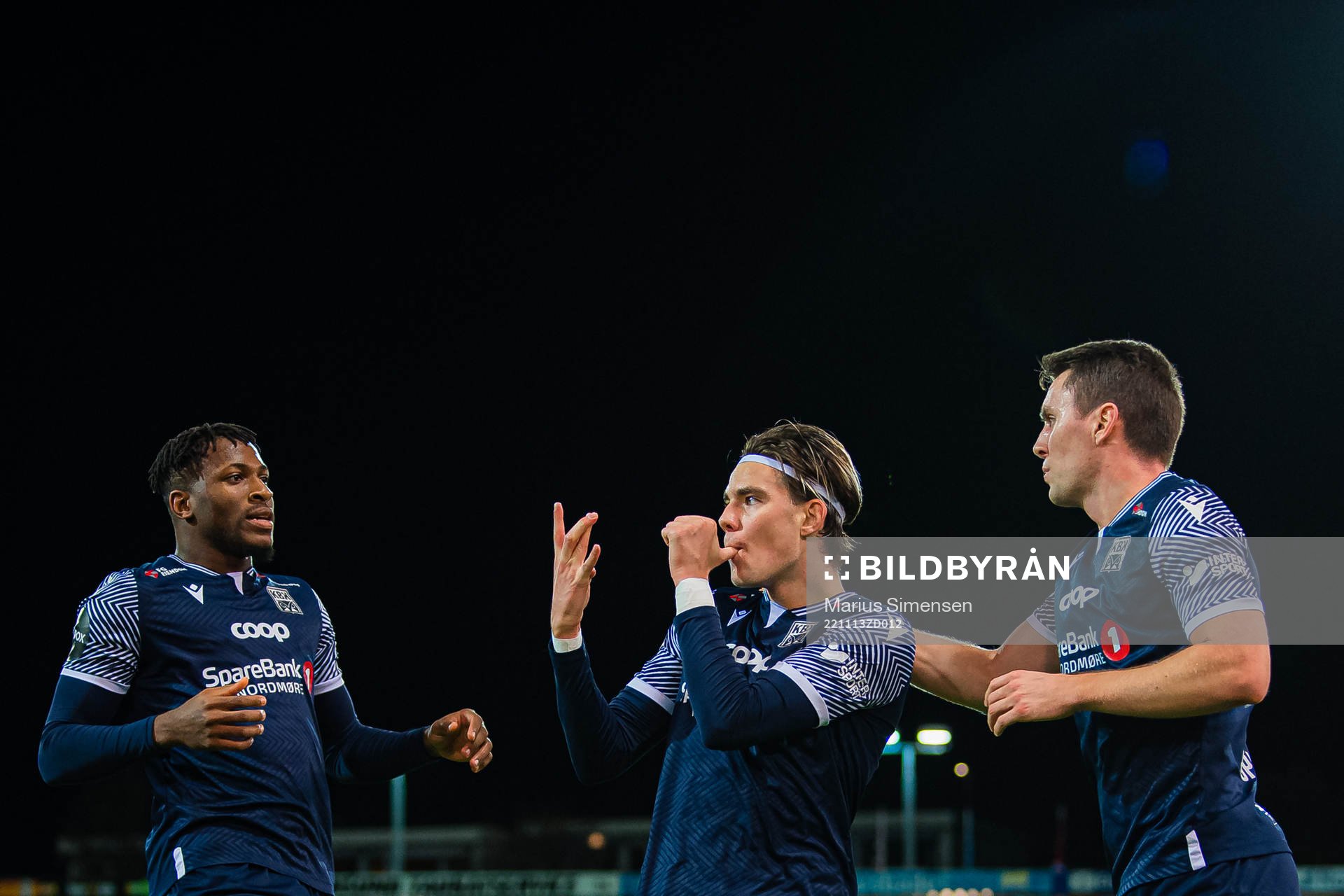 Brynjolfur Andersen Willumsson of Kristiansund celebrates