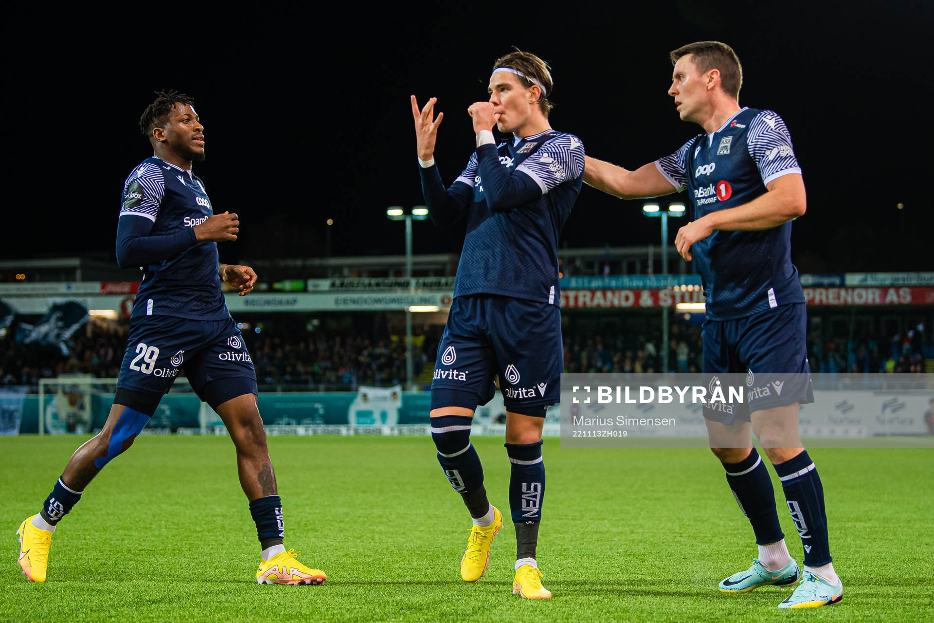 Brynjolfur Andersen Willumsson of Kristiansund celebrates