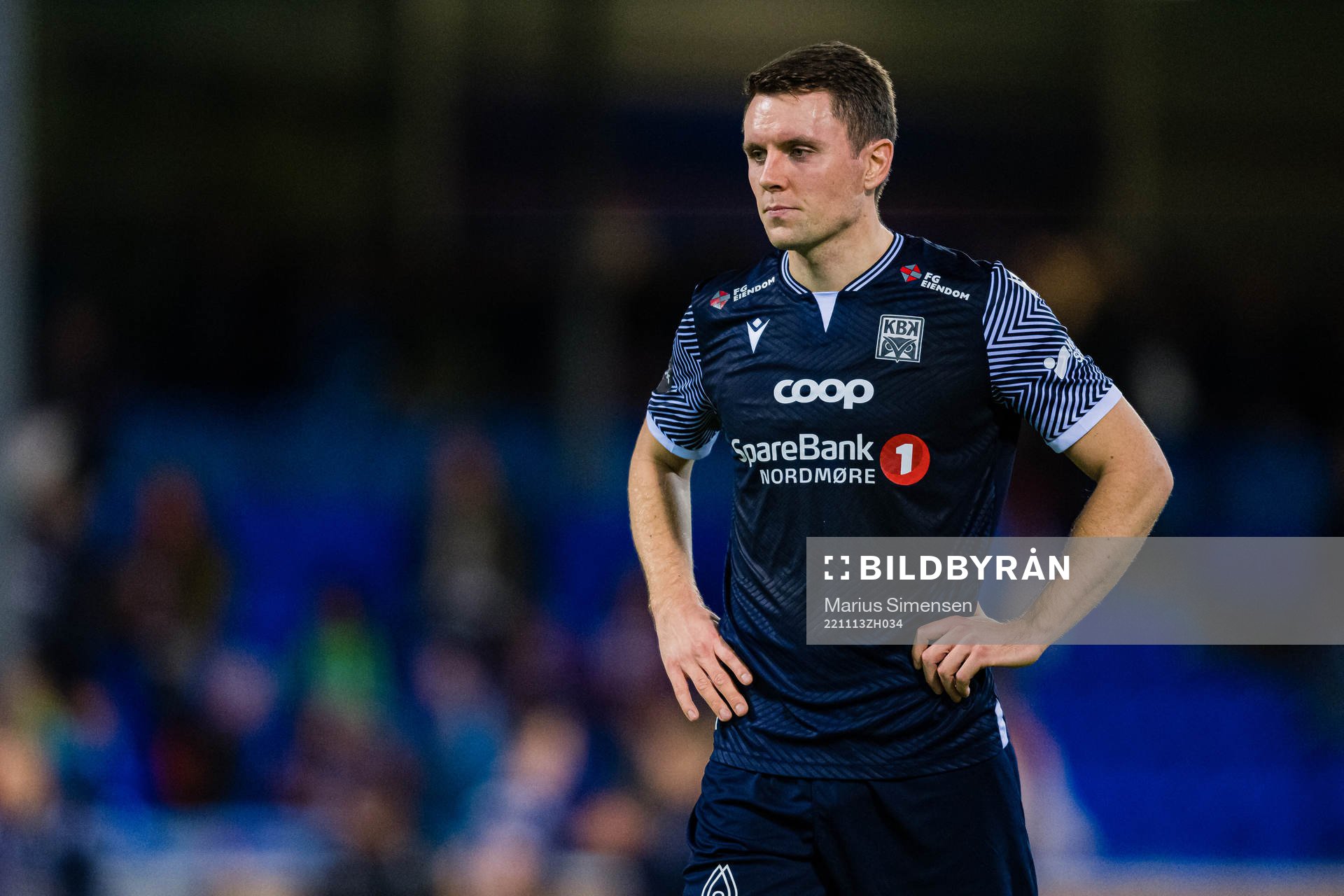Andreas Eines Hopmark of Kristiansund looks dejected