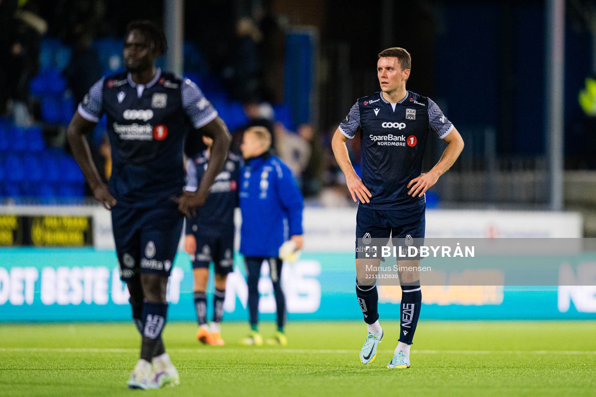 Andreas Eines Hopmark of Kristiansund looks dejected