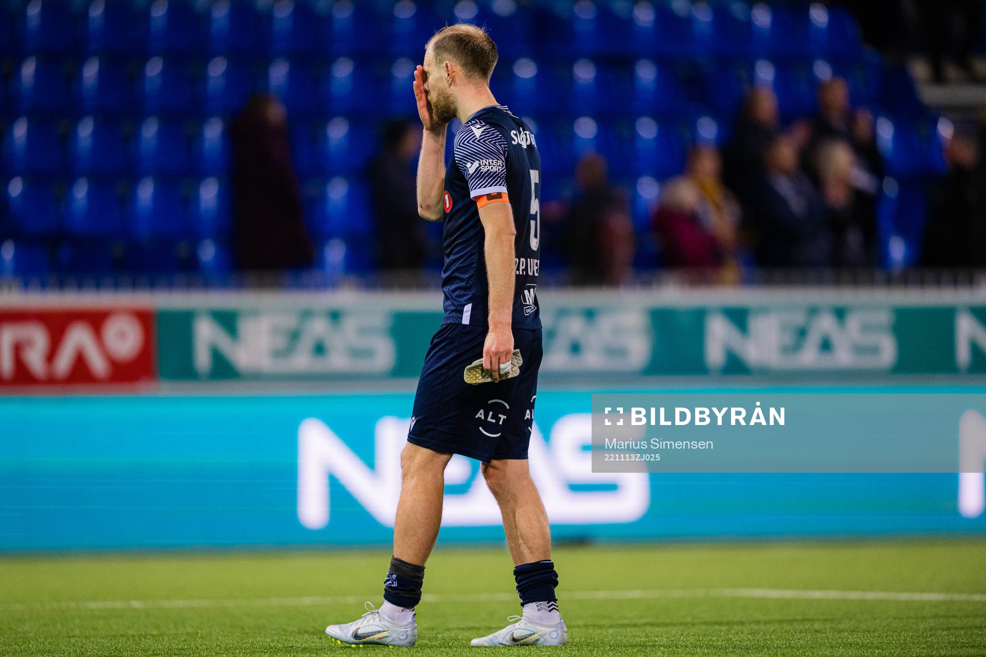 Dan Peter Stensøe Ulvestad of Kristiansund looks dejected